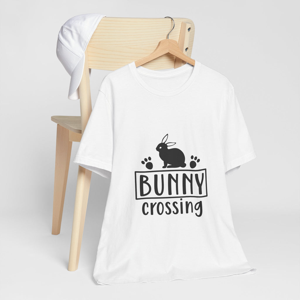 Bunny Crossing T‑Shirt — Cute Rabbit Graphic Tee for Easter & Animal Lovers