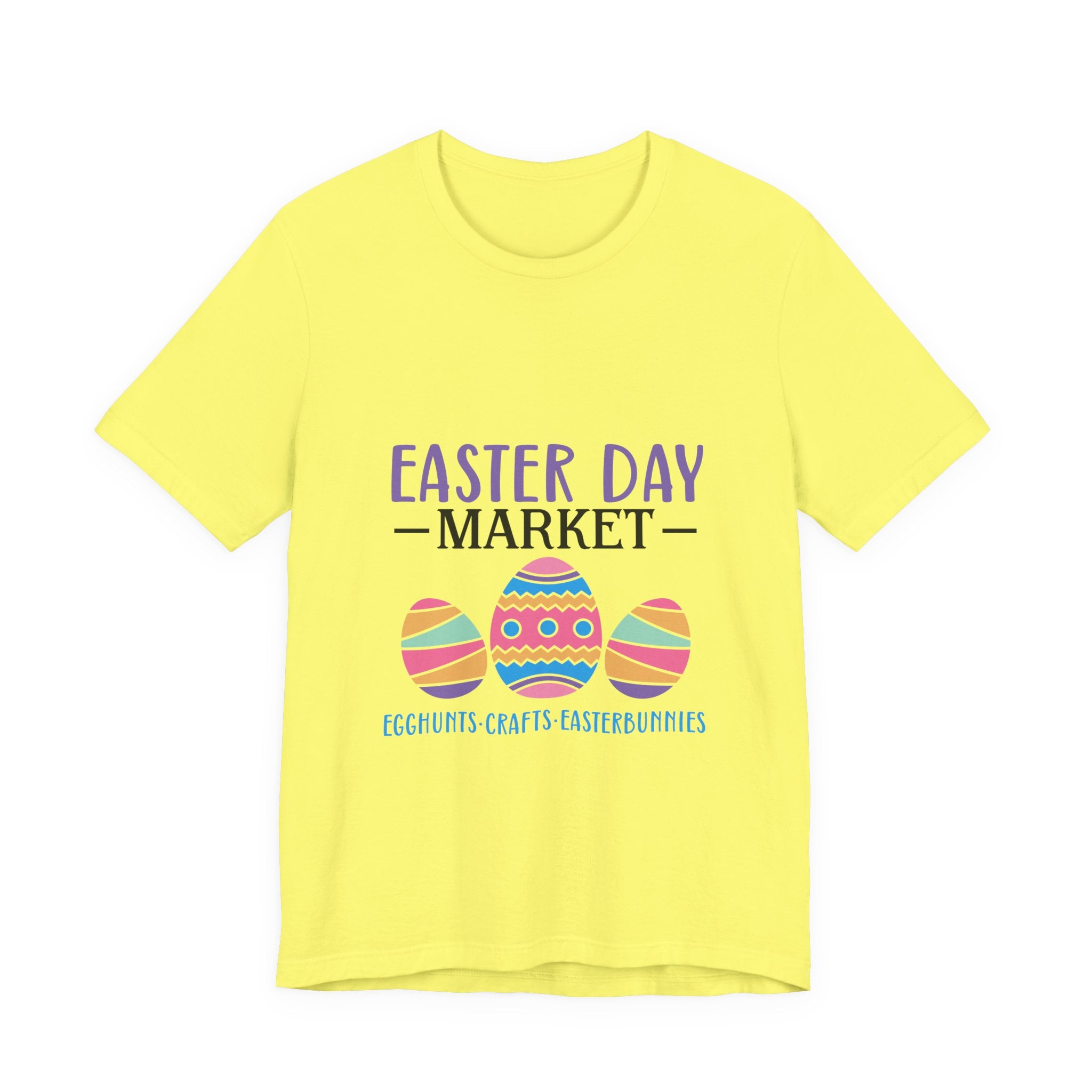 Easter Day Market T-Shirt — Colorful Easter Eggs & Crafts Tee