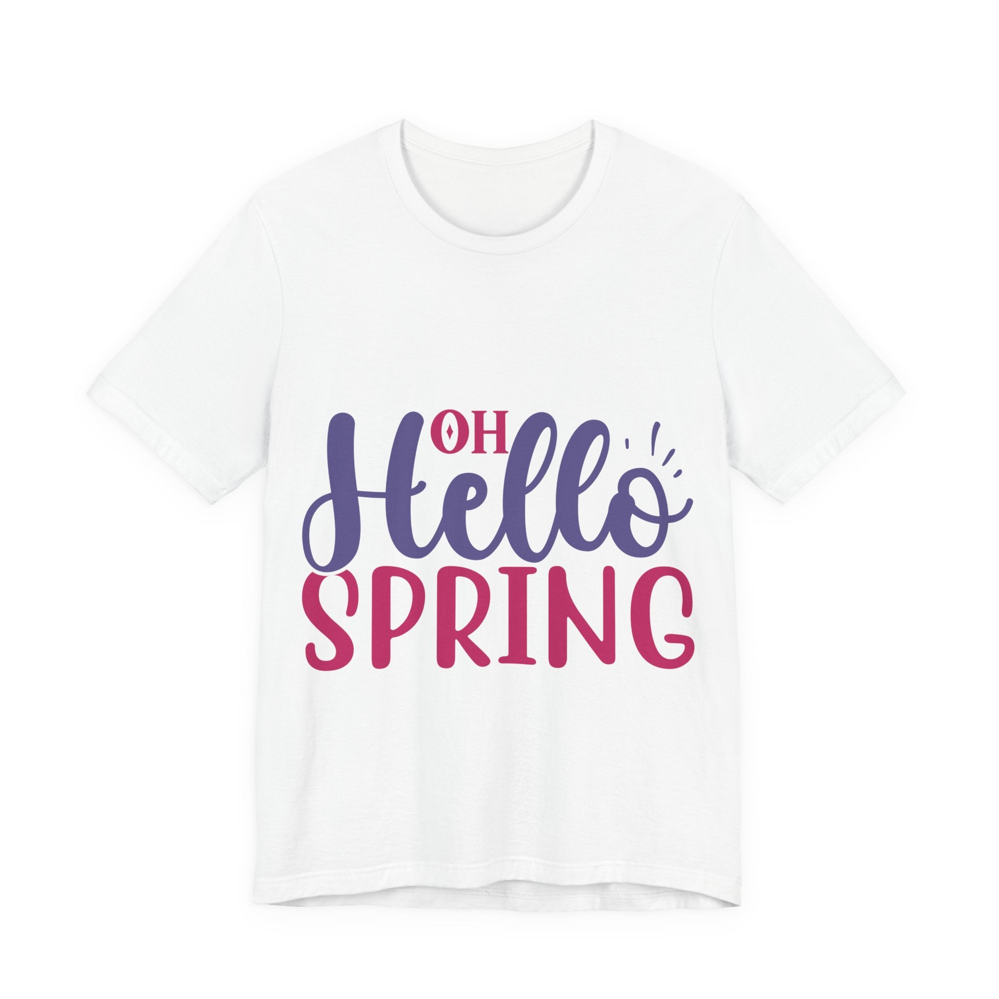 Hello Spring T-Shirt – "Oh Hello Spring" Colorful Graphic Tee for Springtime