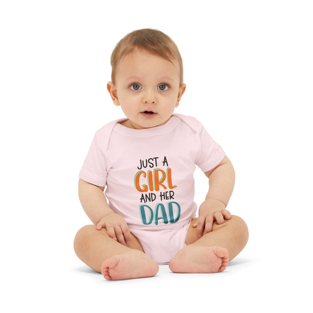 Infant One-Piece – "Just a Girl and Her Dad" Cute Baby Bodysuit