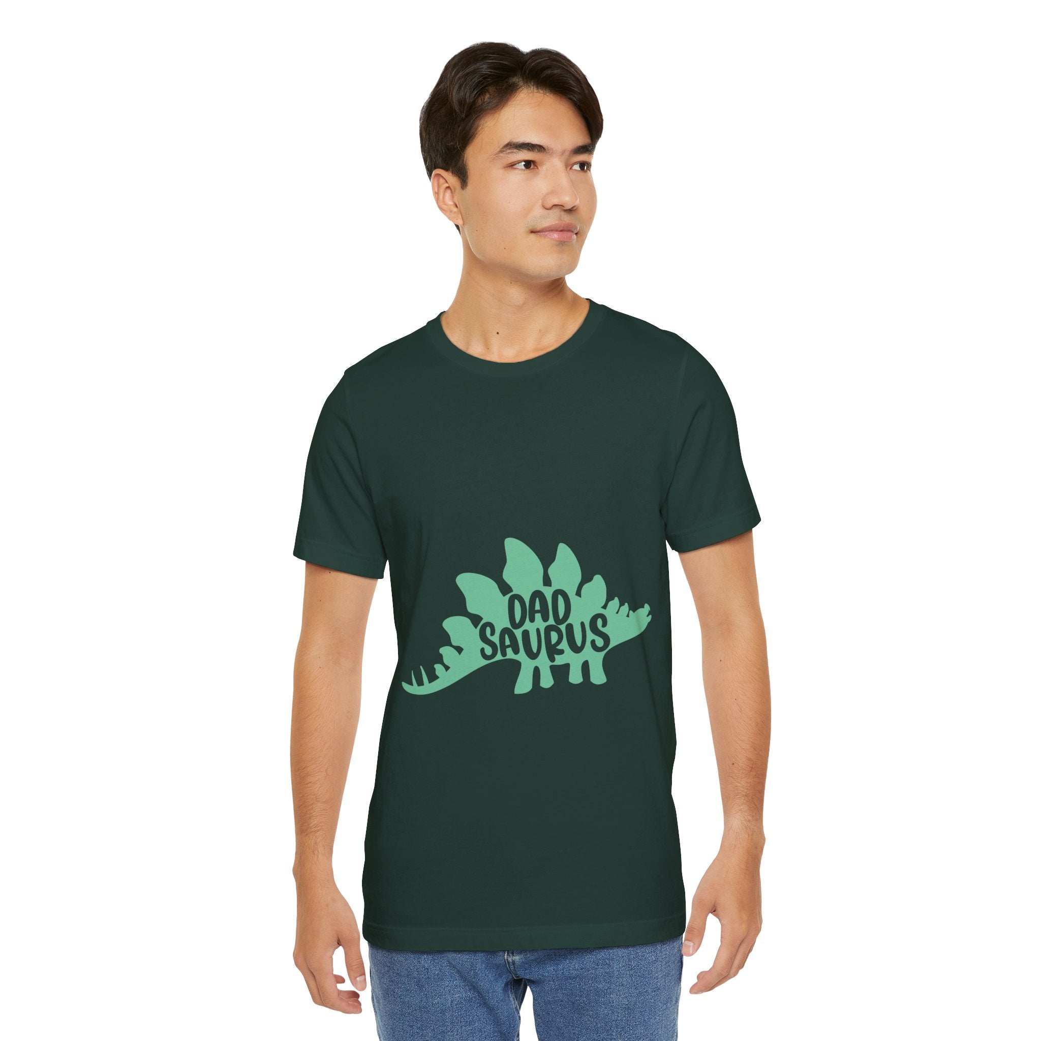 Dadsaurus T‑Shirt — 'Dadsaurus' Stegosaurus Tee for Fathers, Father’s Day Gift