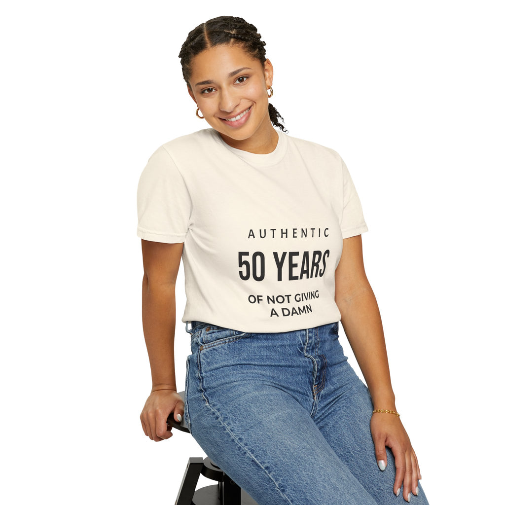 50 Years of Not Giving a Damn T-Shirt — Funny 50th Birthday Tee