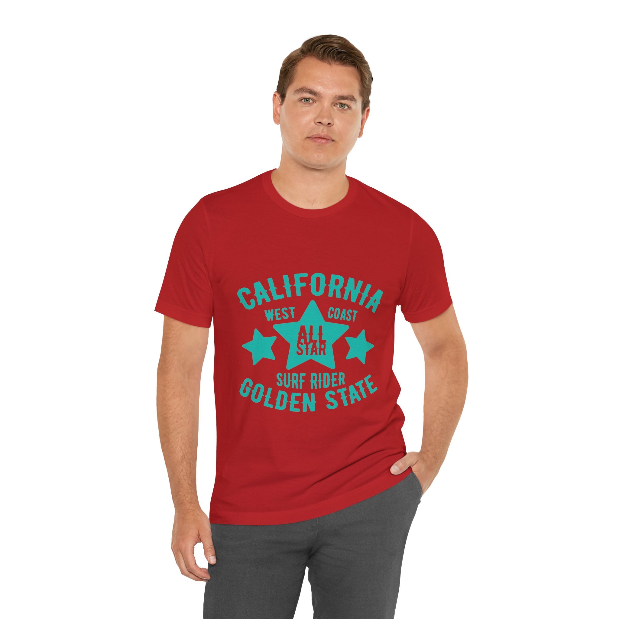 California Golden State Surf Rider Tee — West Coast All Star Graphic T-Shirt