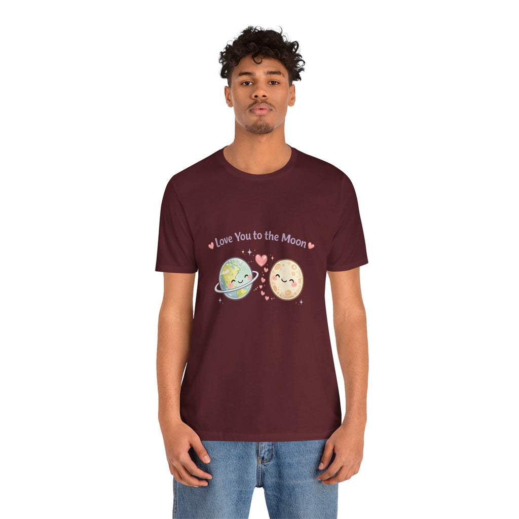 Love You to the Moon T-Shirt — Cute Planet & Moon Couple Tee