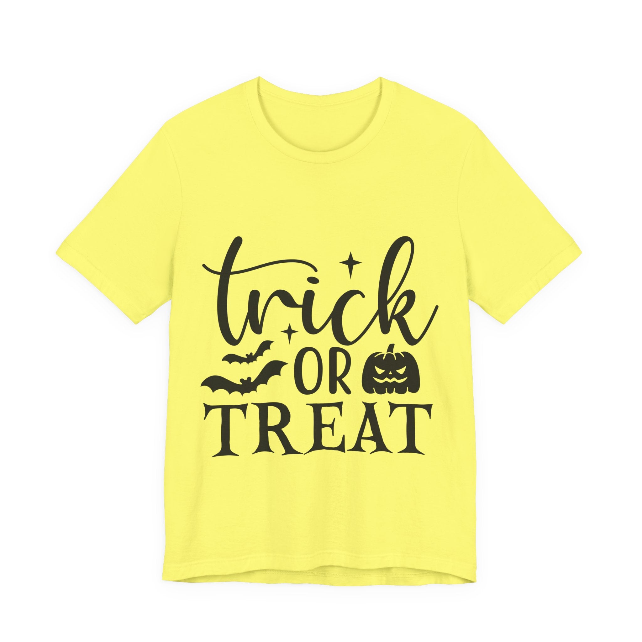 Trick or Treat Halloween T-Shirt — Pumpkin & Bats Spooky Tee