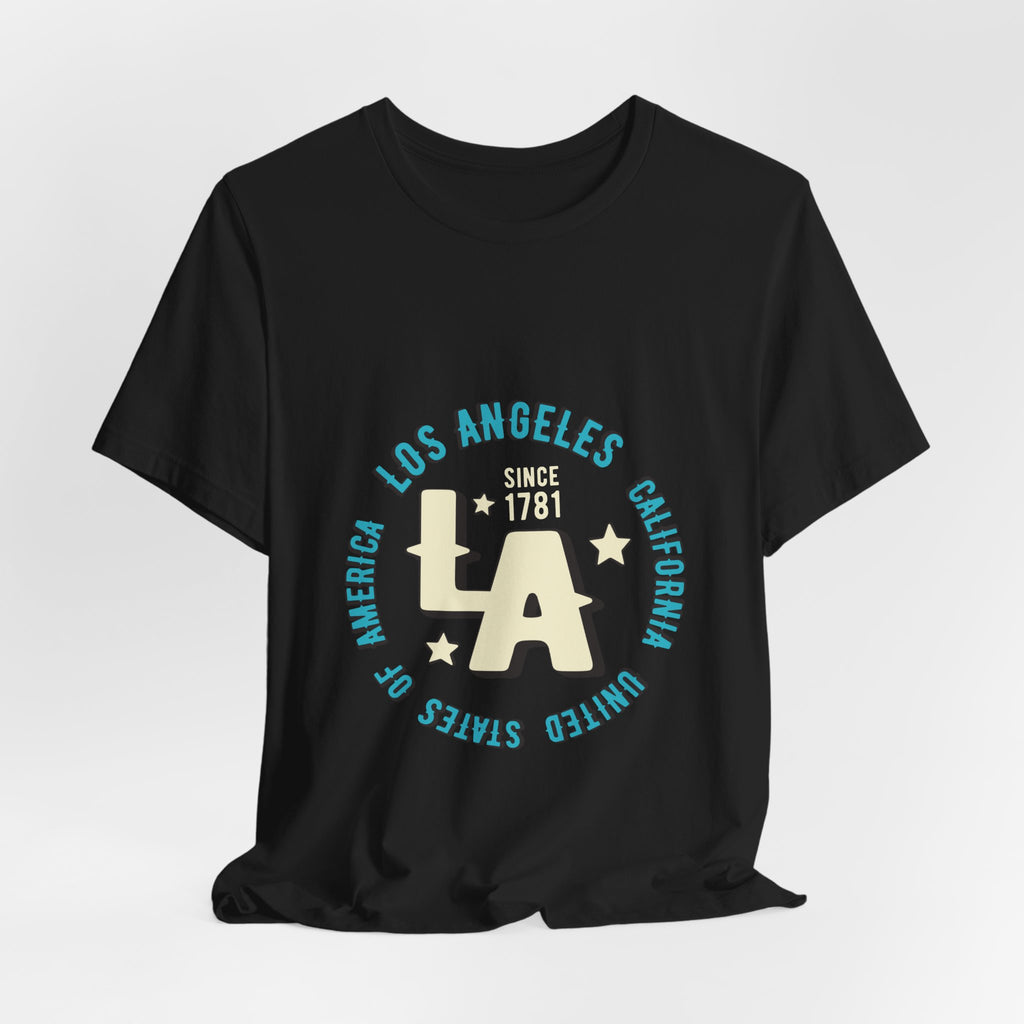Los Angeles LA Vintage Circle Graphic Tee