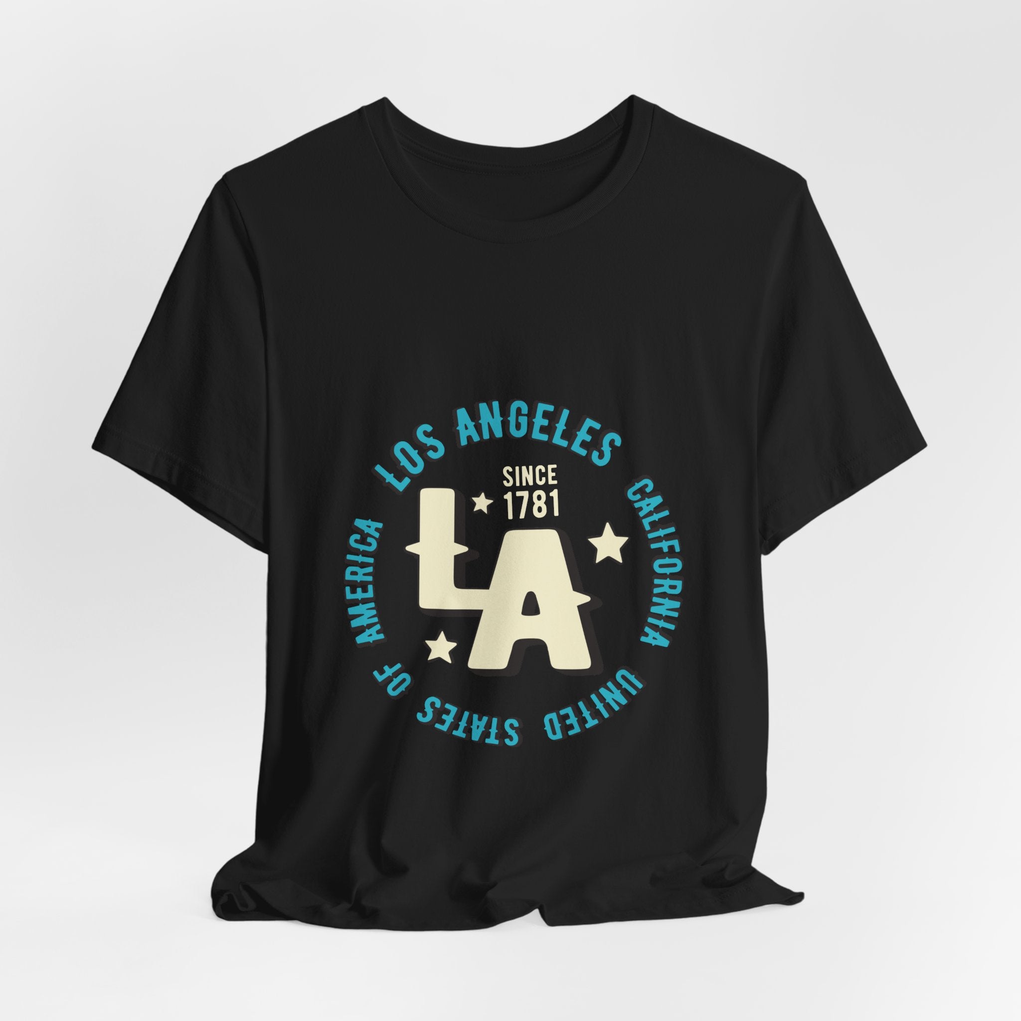 Los Angeles LA Vintage Circle Graphic Tee