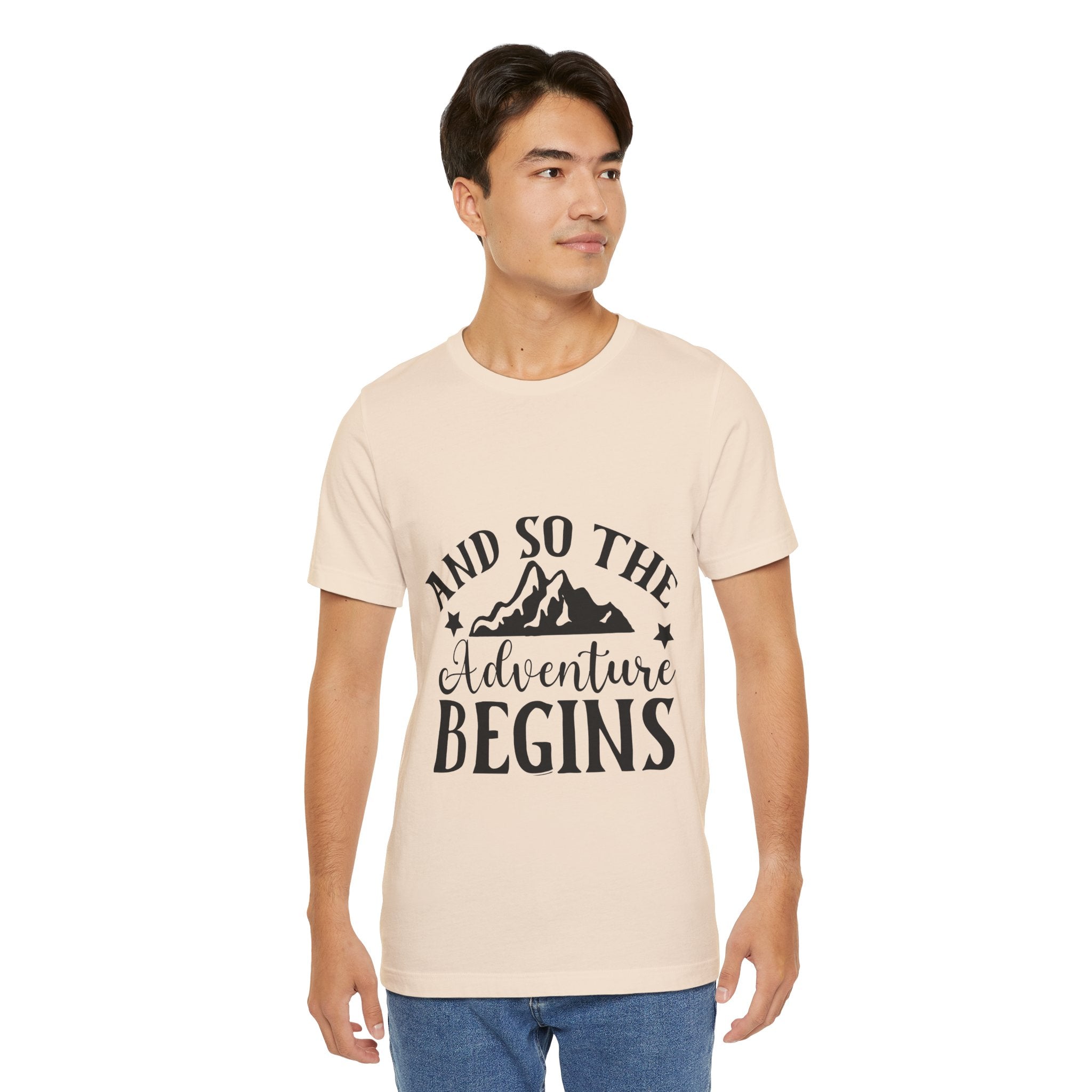 Adventure Begins T-Shirt — "And So The Adventure Begins" Mountain Tee