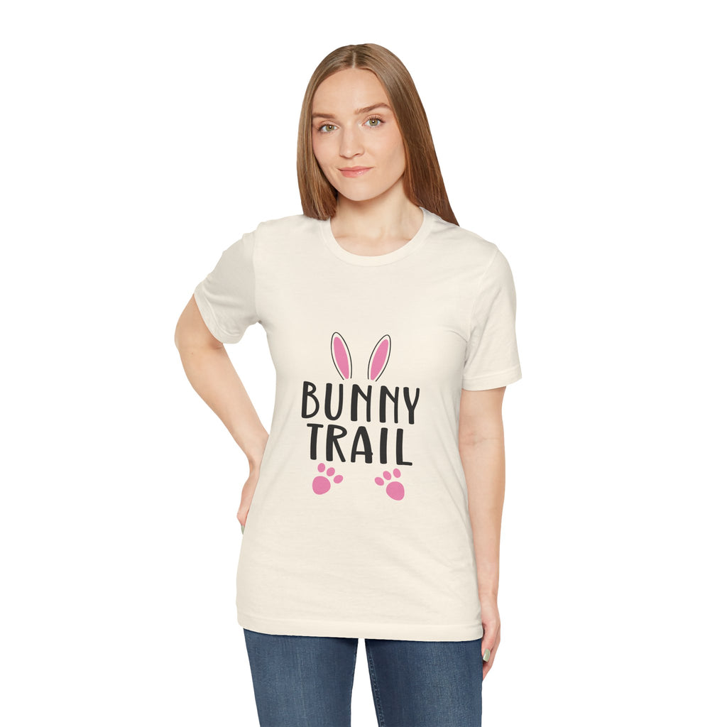 Bunny Trail T‑Shirt — Cute Easter Bunny Ears & Paws Tee