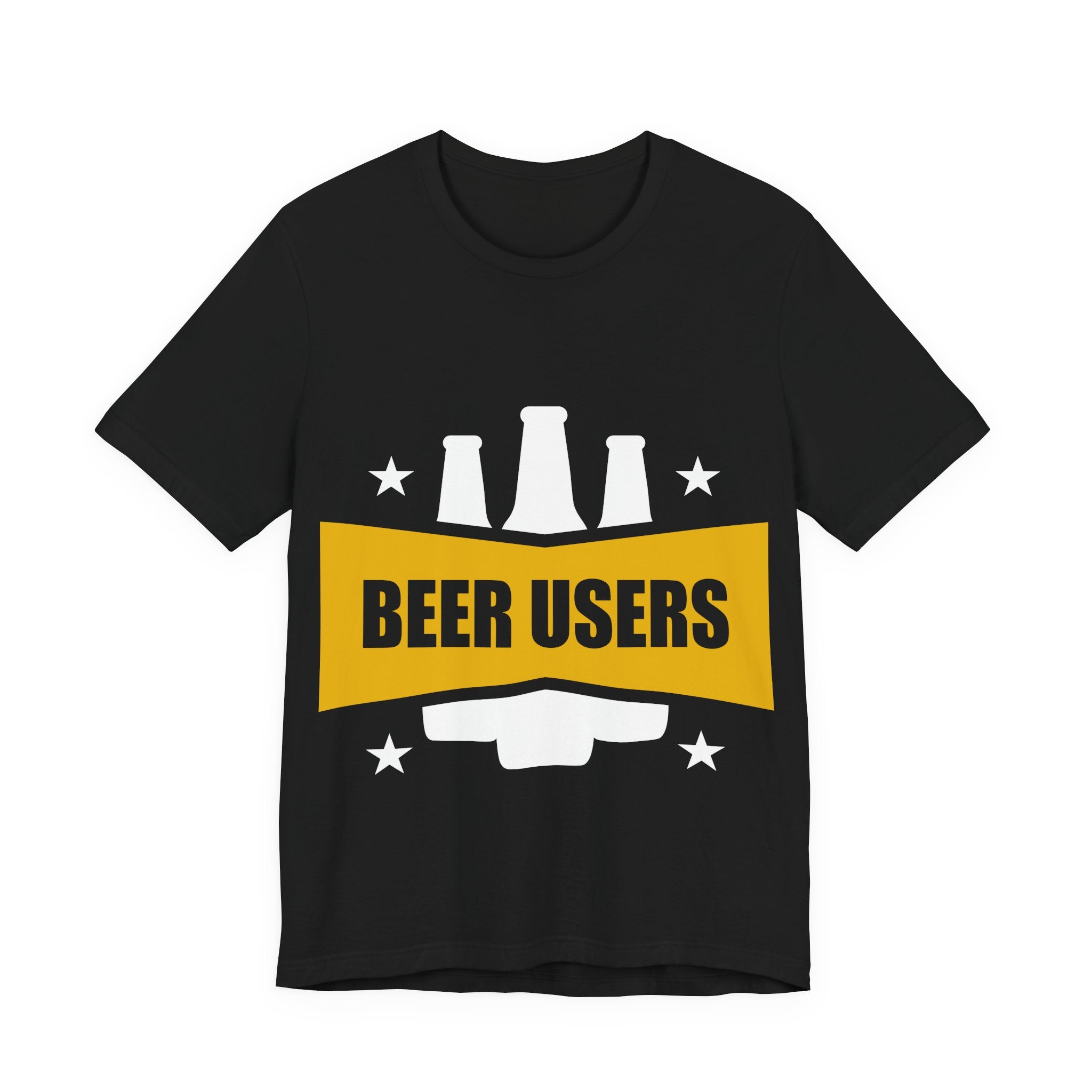 Beer Users Graphic Tee — Funny Beer Bottle Design T-Shirt