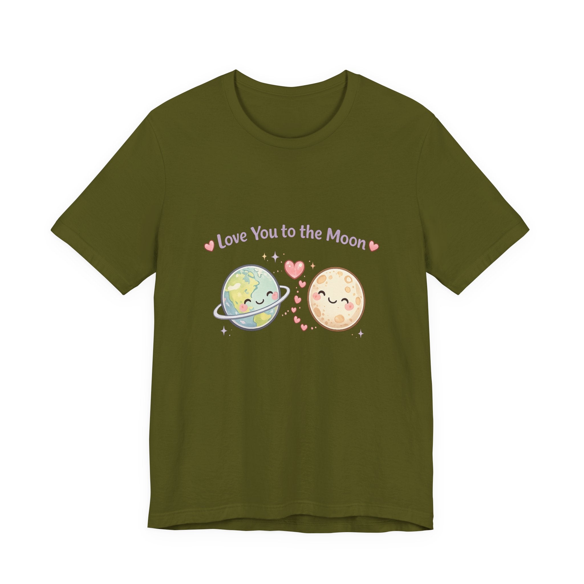 Love You to the Moon T-Shirt — Cute Planet & Moon Couple Tee