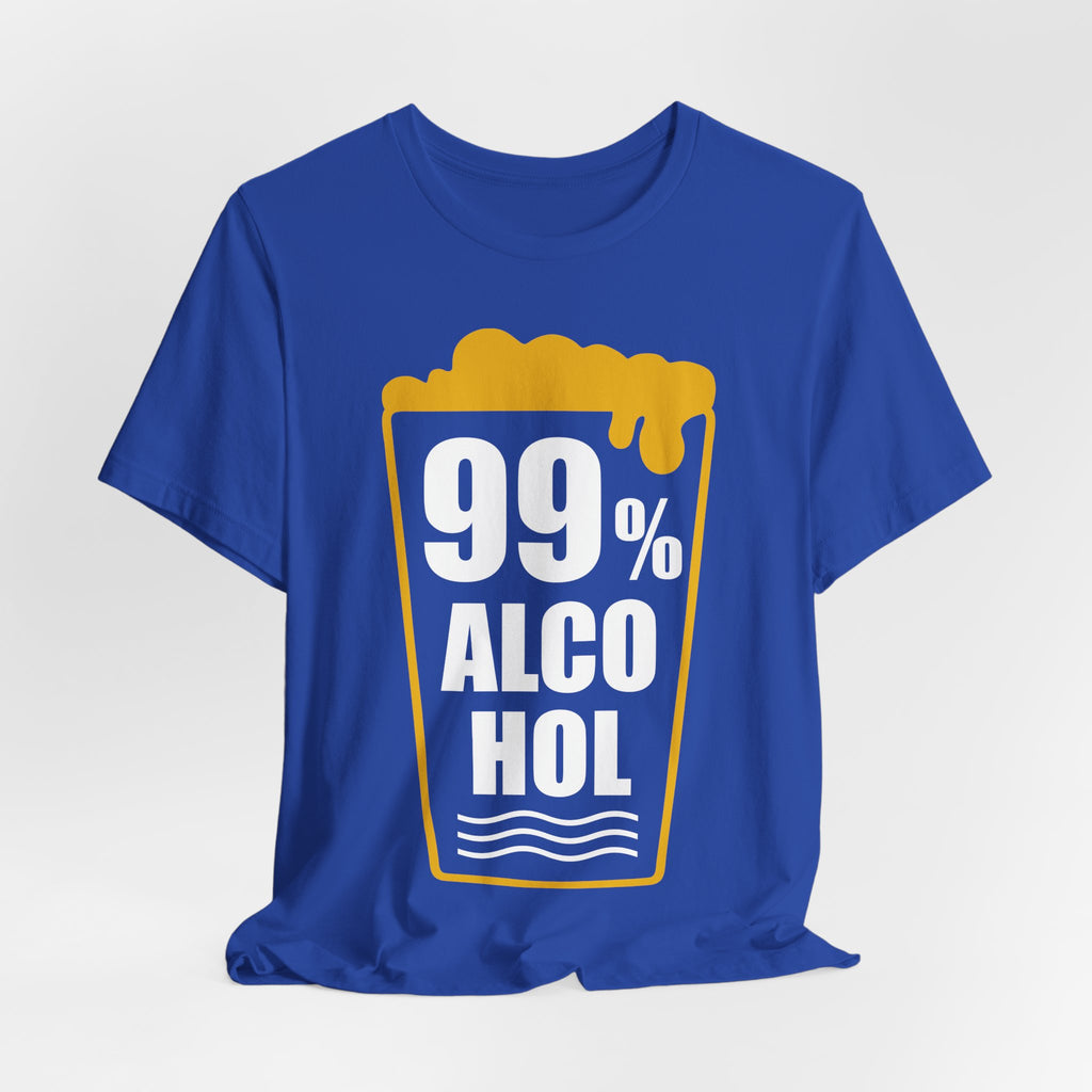 99% Alcohol Beer Glass Graphic Tee