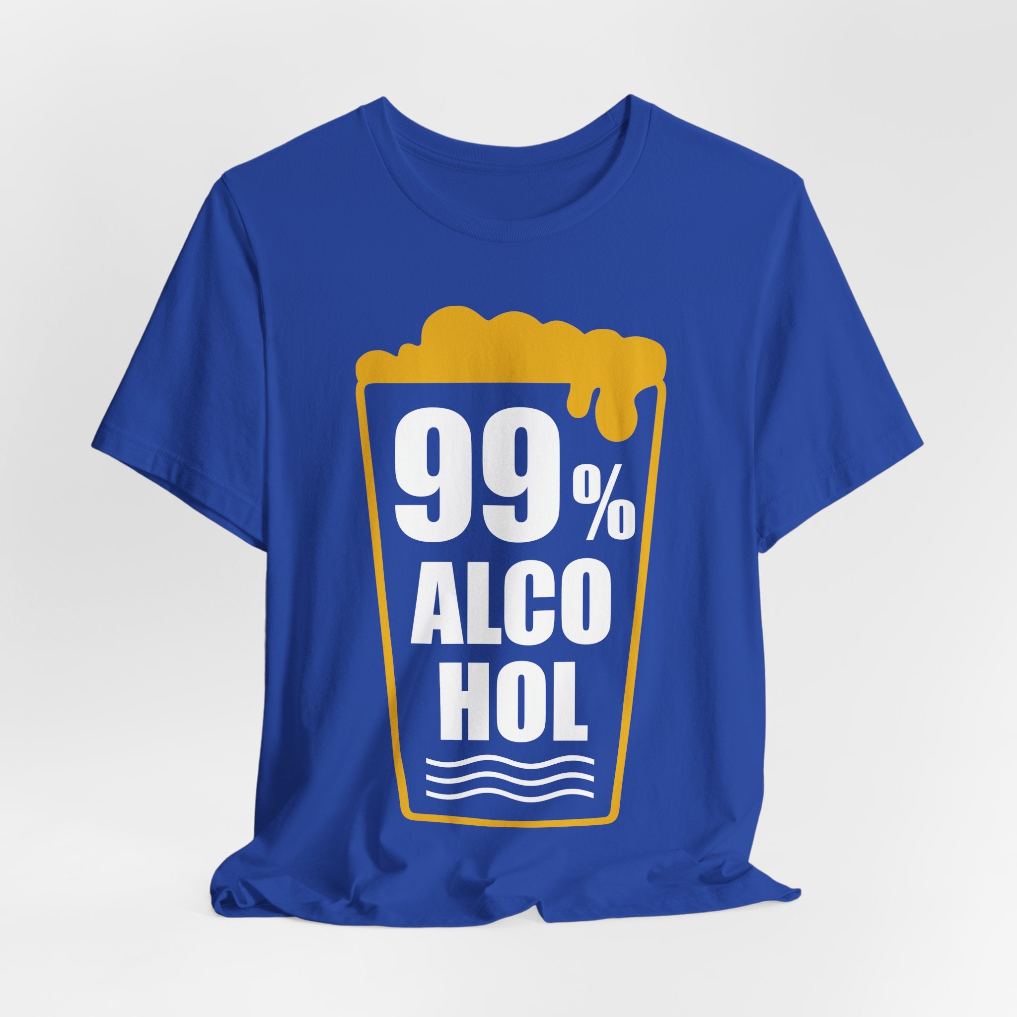 99% Alcohol Beer Glass Graphic Tee