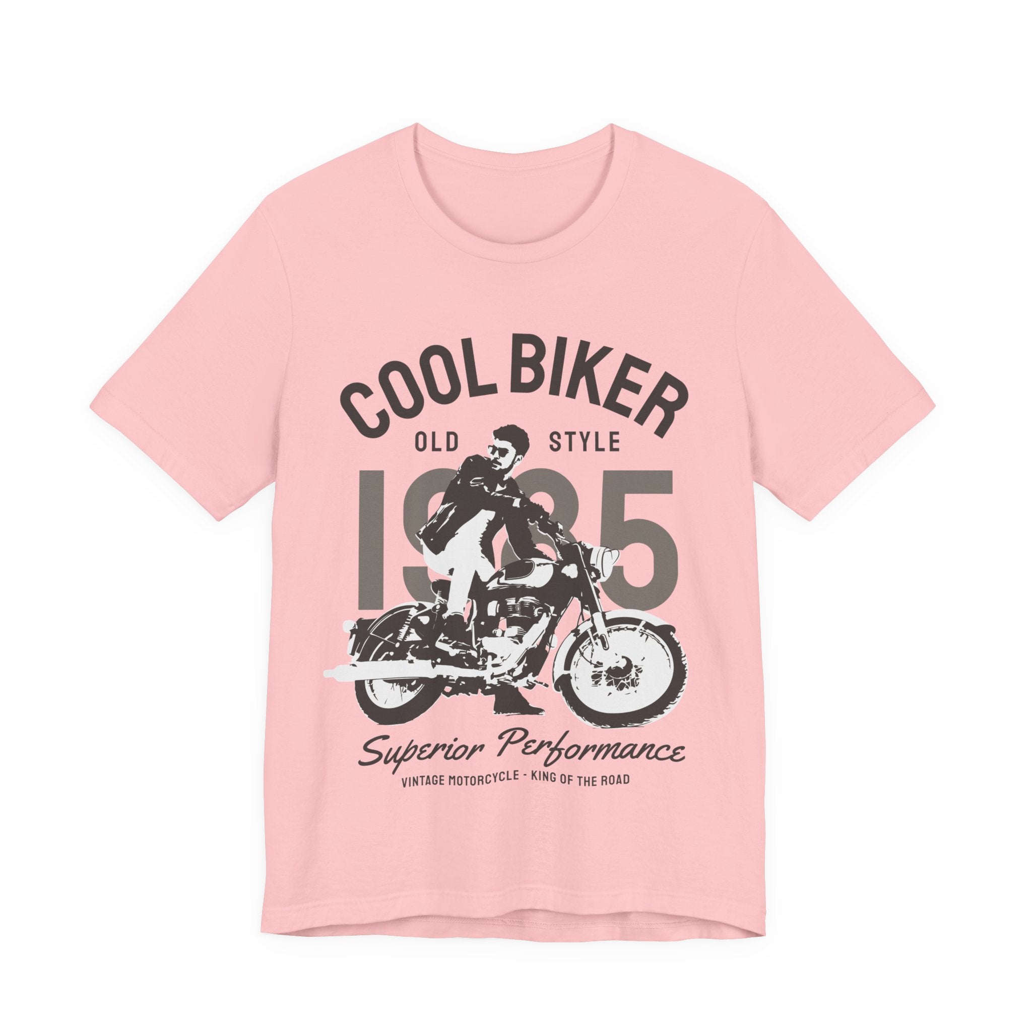 Cool Biker 1985 Tee — Vintage Motorcycle T‑Shirt