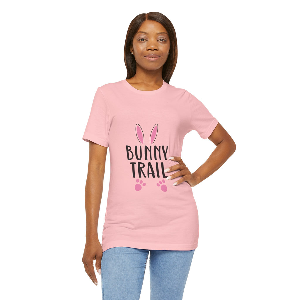Bunny Trail T‑Shirt — Cute Easter Bunny Ears & Paws Tee