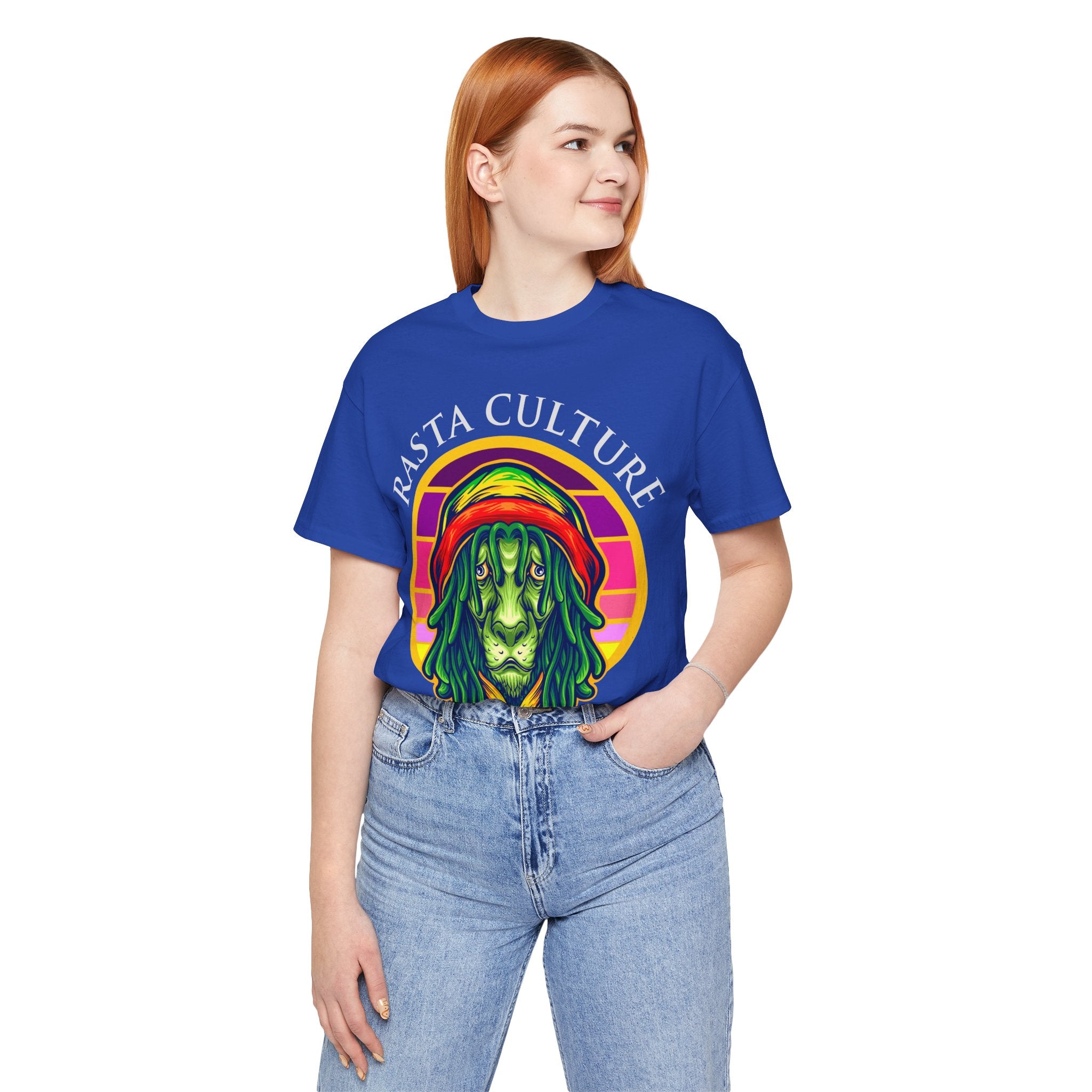 Rasta Culture Lion Tee — Reggae Rastafari Graphic T-Shirt