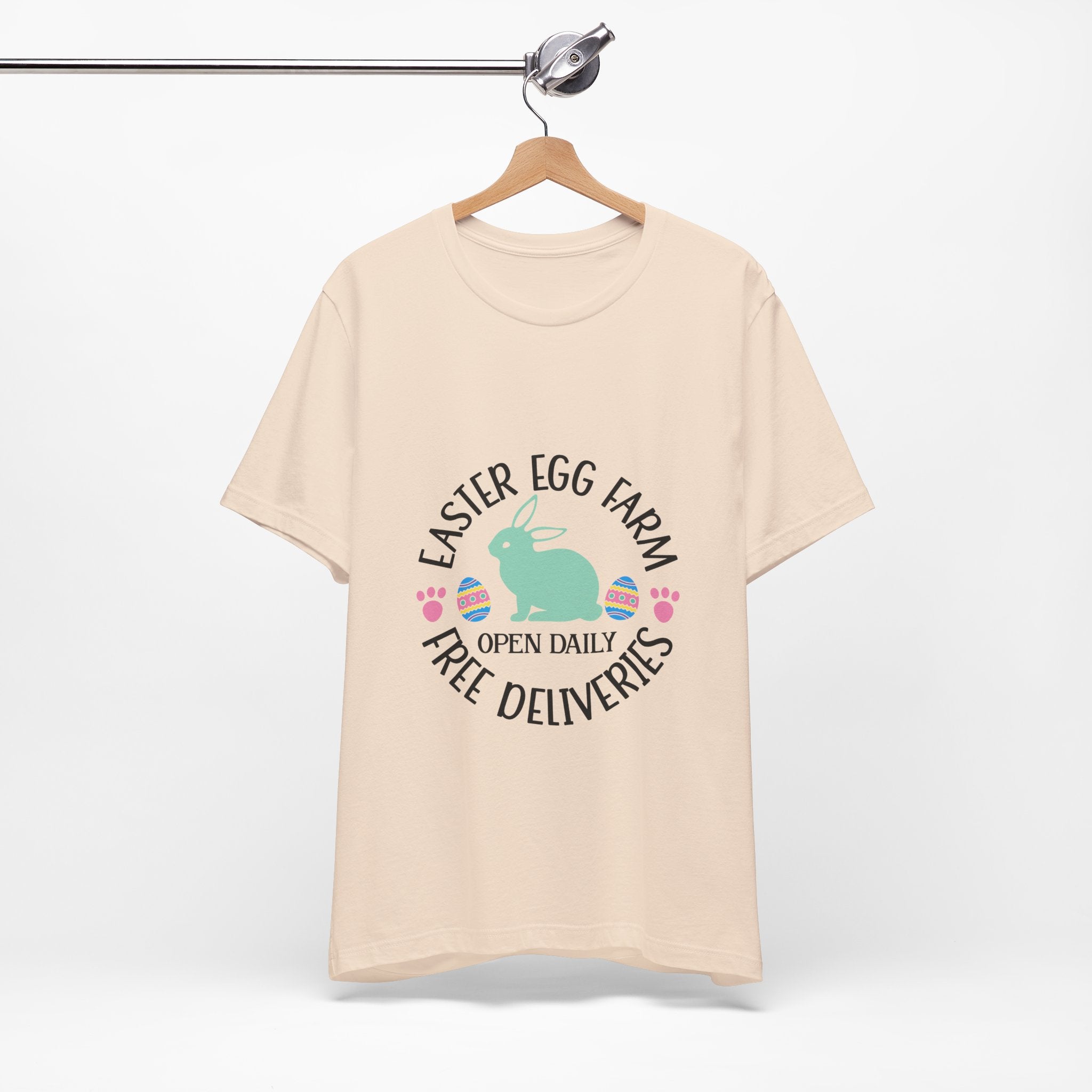 Easter Egg Farm T-Shirt – "Free Deliveries" Bunny Tee