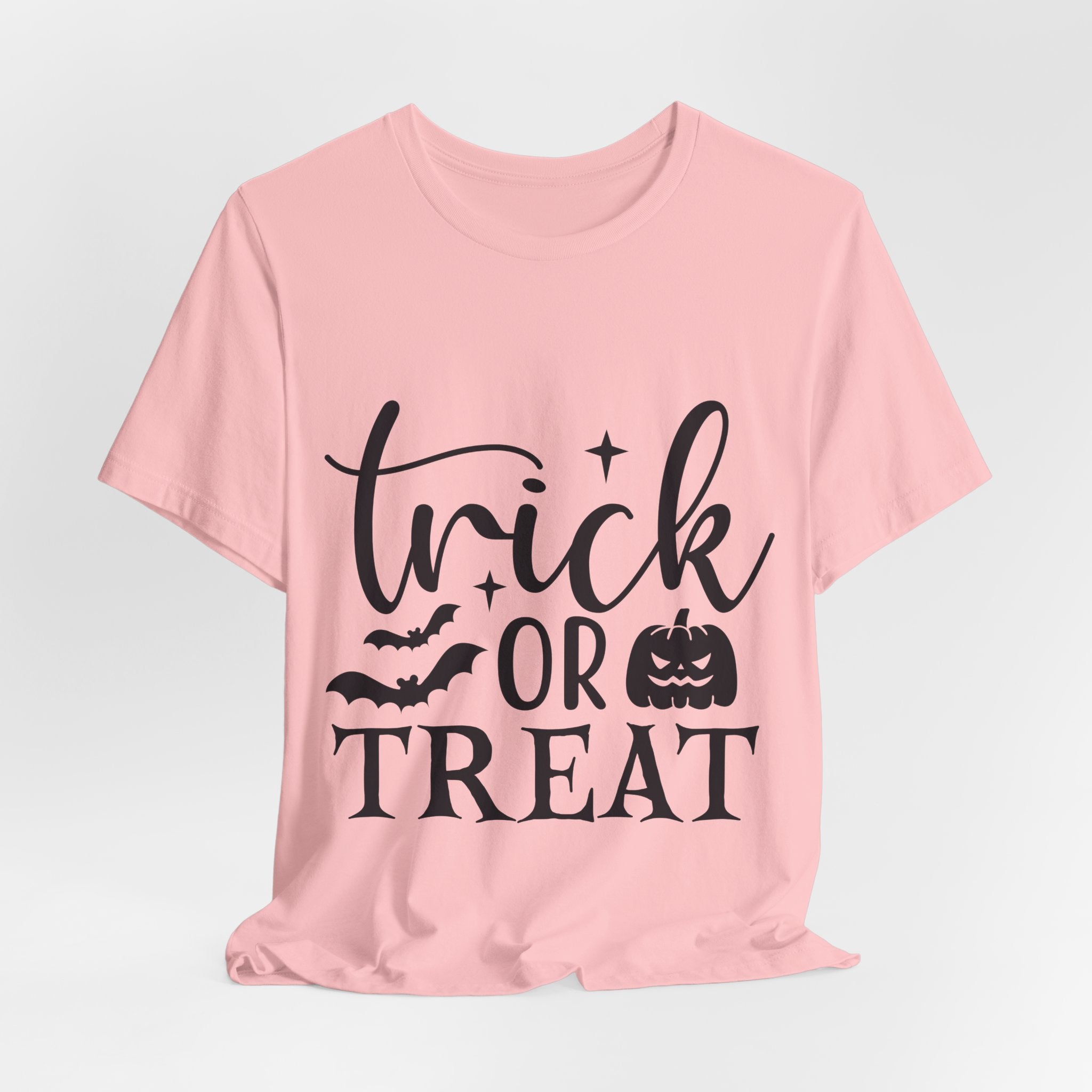 Trick or Treat Halloween T-Shirt — Pumpkin & Bats Spooky Tee