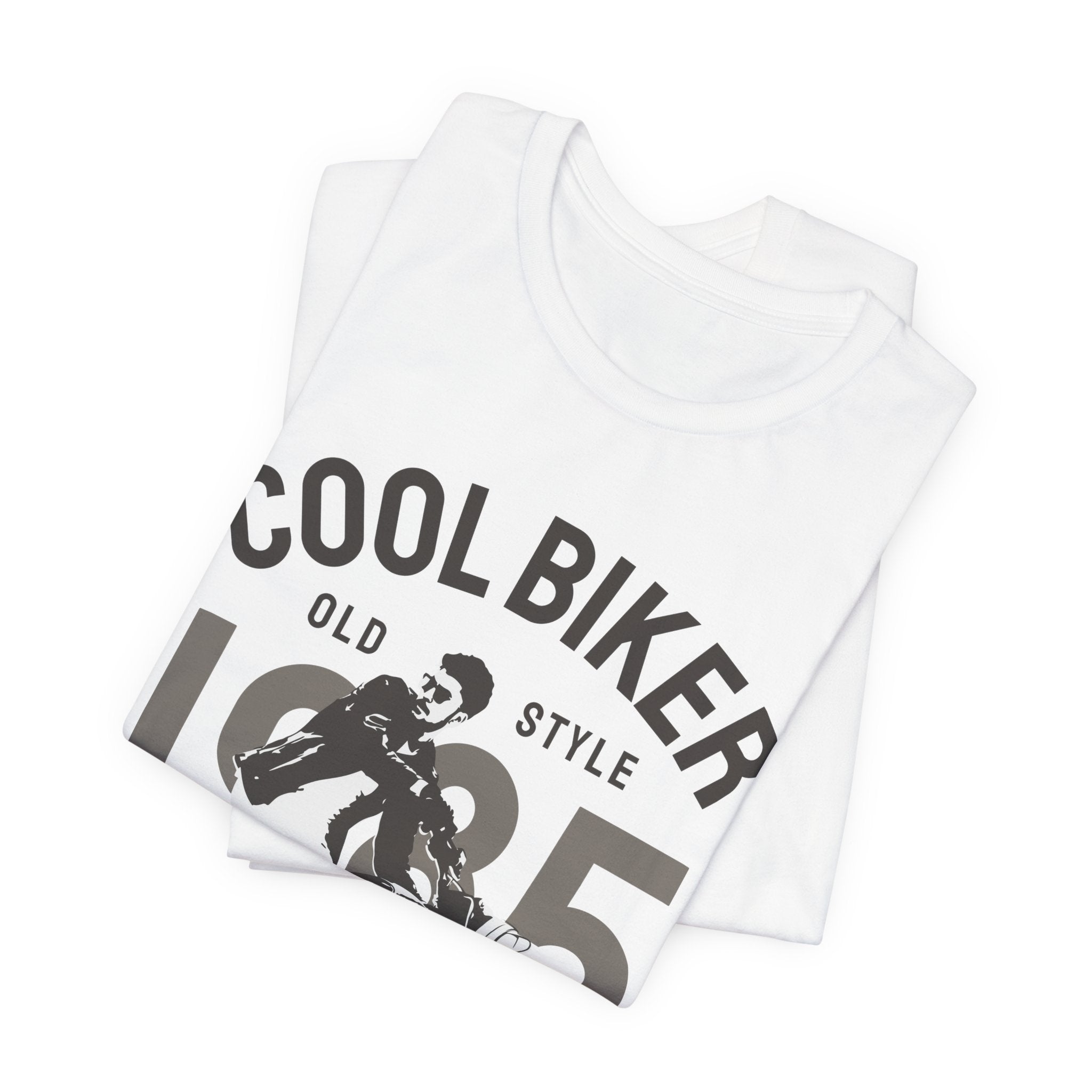 Cool Biker 1985 Tee — Vintage Motorcycle T‑Shirt