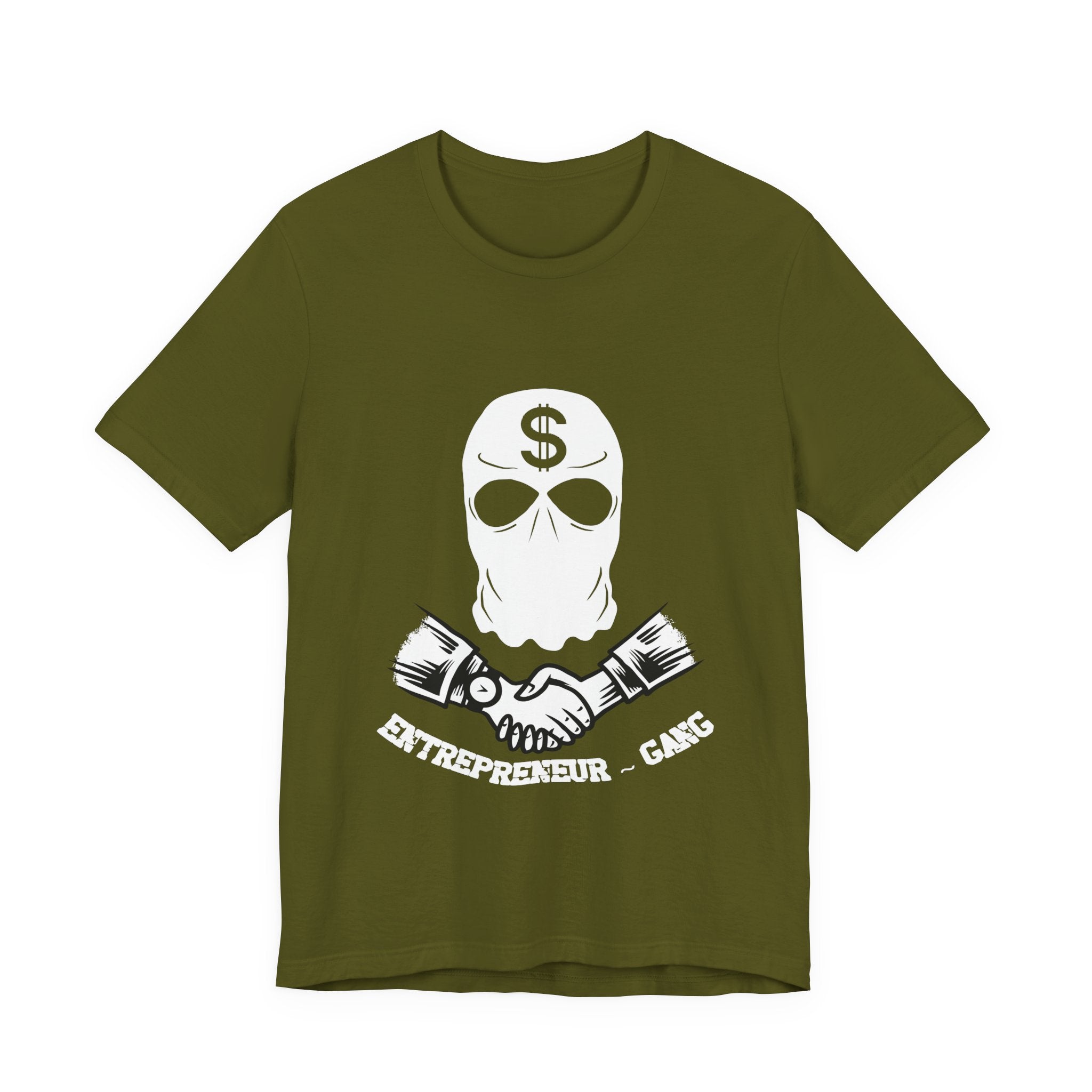 Entrepreneur Gang T-Shirt — Skull Mask Money Logo Tee