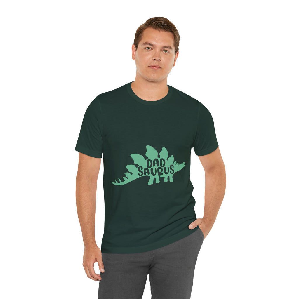 Dadsaurus T‑Shirt — 'Dadsaurus' Stegosaurus Tee for Fathers, Father’s Day Gift