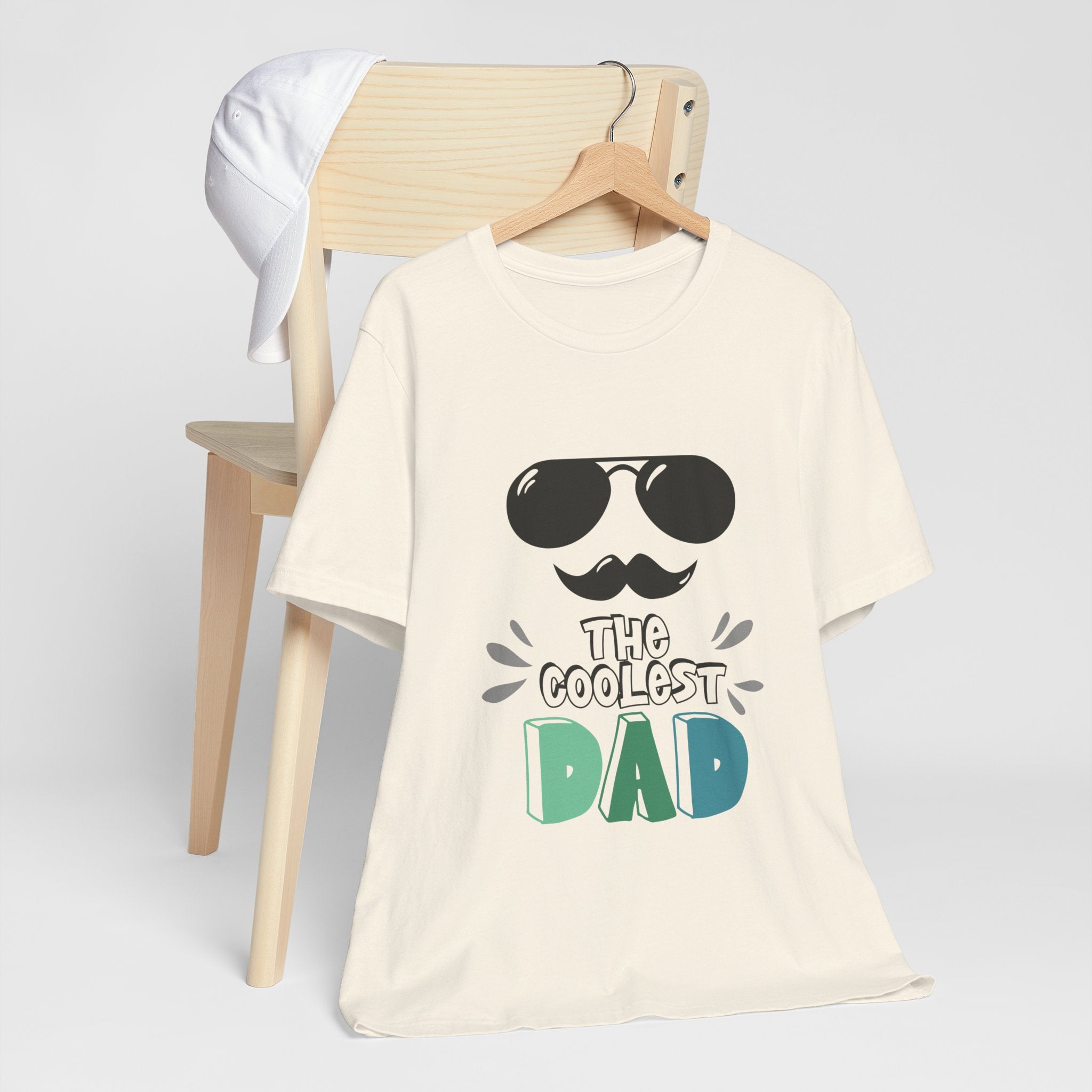 Coolest Dad T-Shirt — Father's Day Sunglasses & Mustache Tee