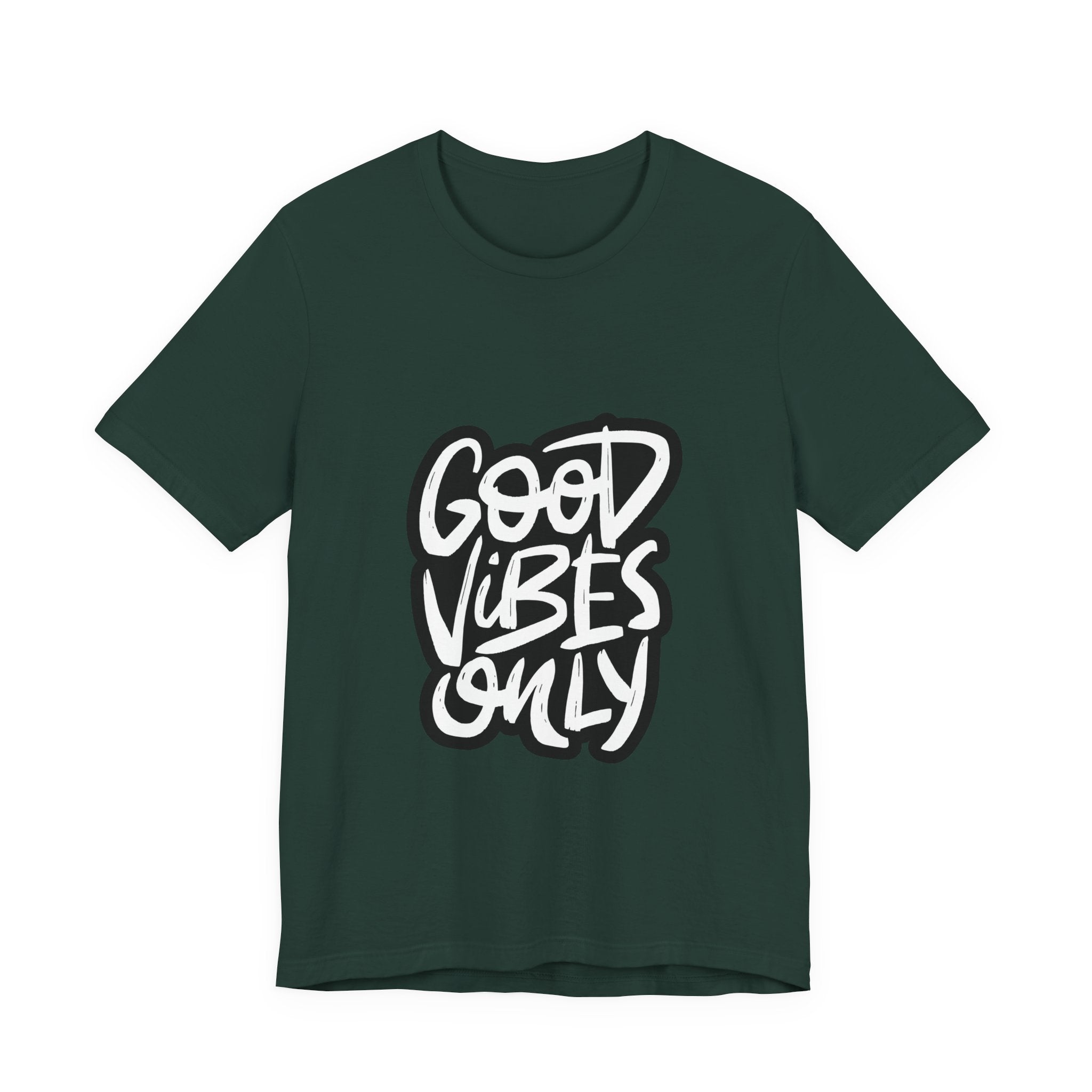 Good Vibes Only T-Shirt — Handlettered Positive Message Tee