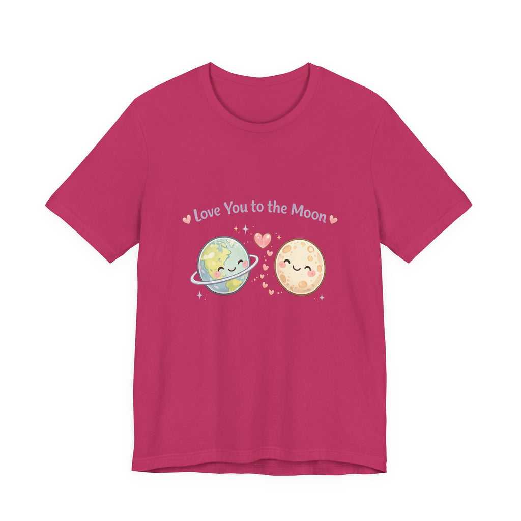 Love You to the Moon T-Shirt — Cute Planet & Moon Couple Tee