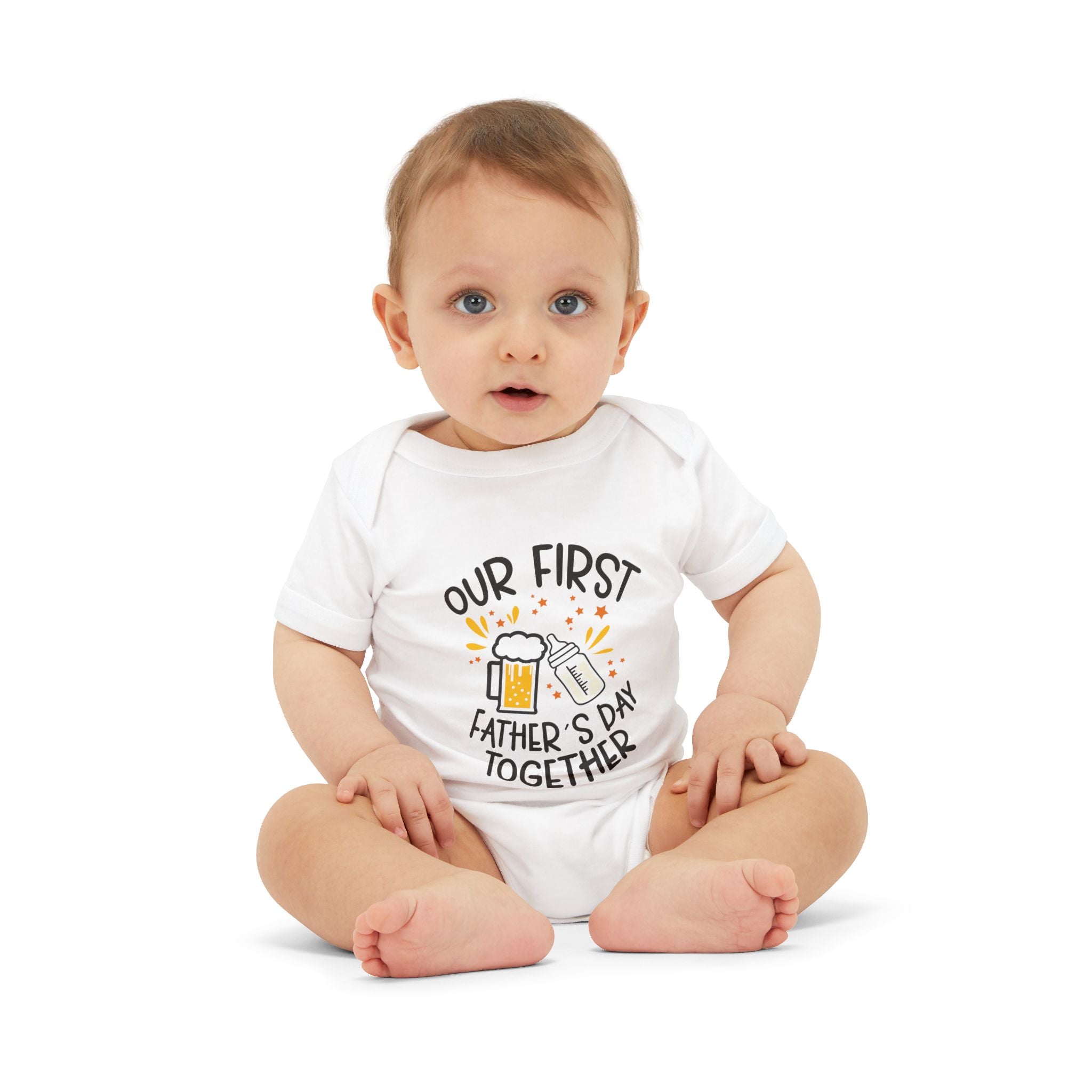 Infant One Piece — "Our First Father’s Day Together" Baby Bodysuit