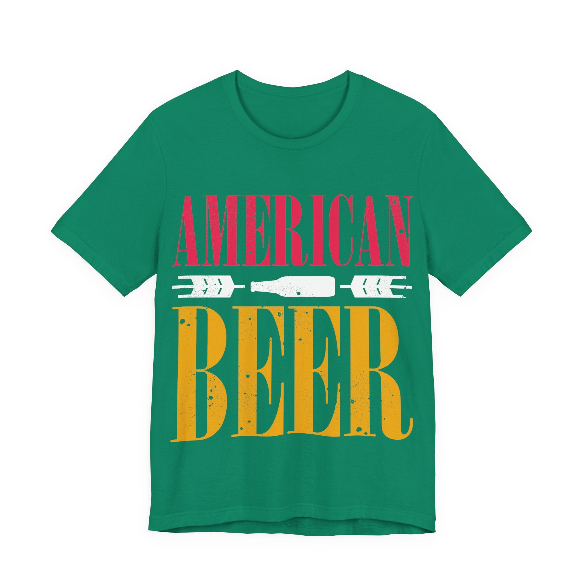 American Beer T-Shirt — Vintage Patriotic Drinking Tee (Fourth of July Gift)