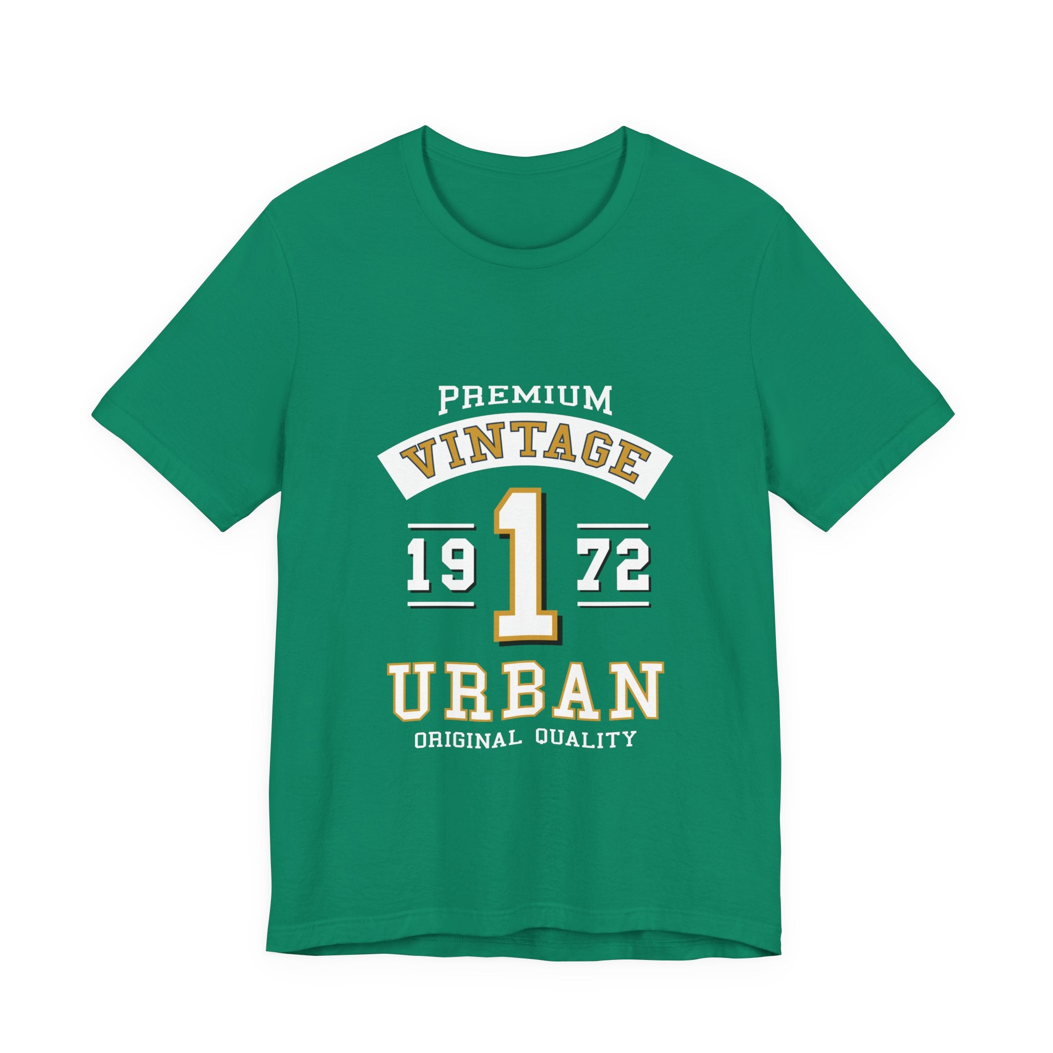 Vintage 1972 Urban Tee — Premium Retro Number 1 Graphic T-Shirt
