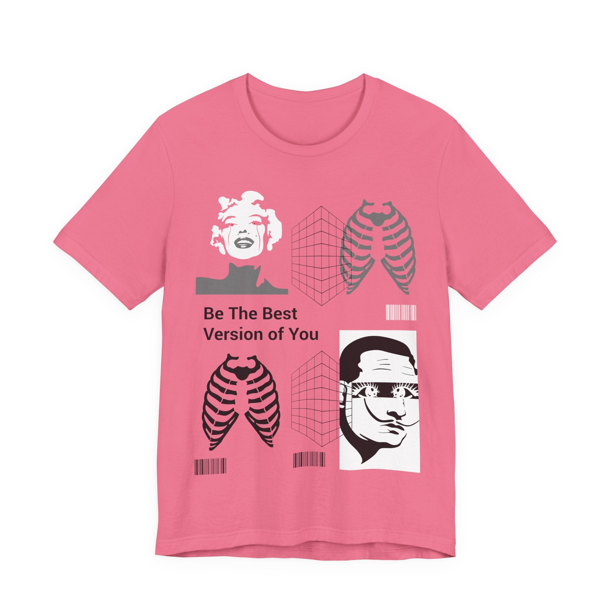 Motivational Graphic Tee — “Be The Best Version of You” Collage Shirt