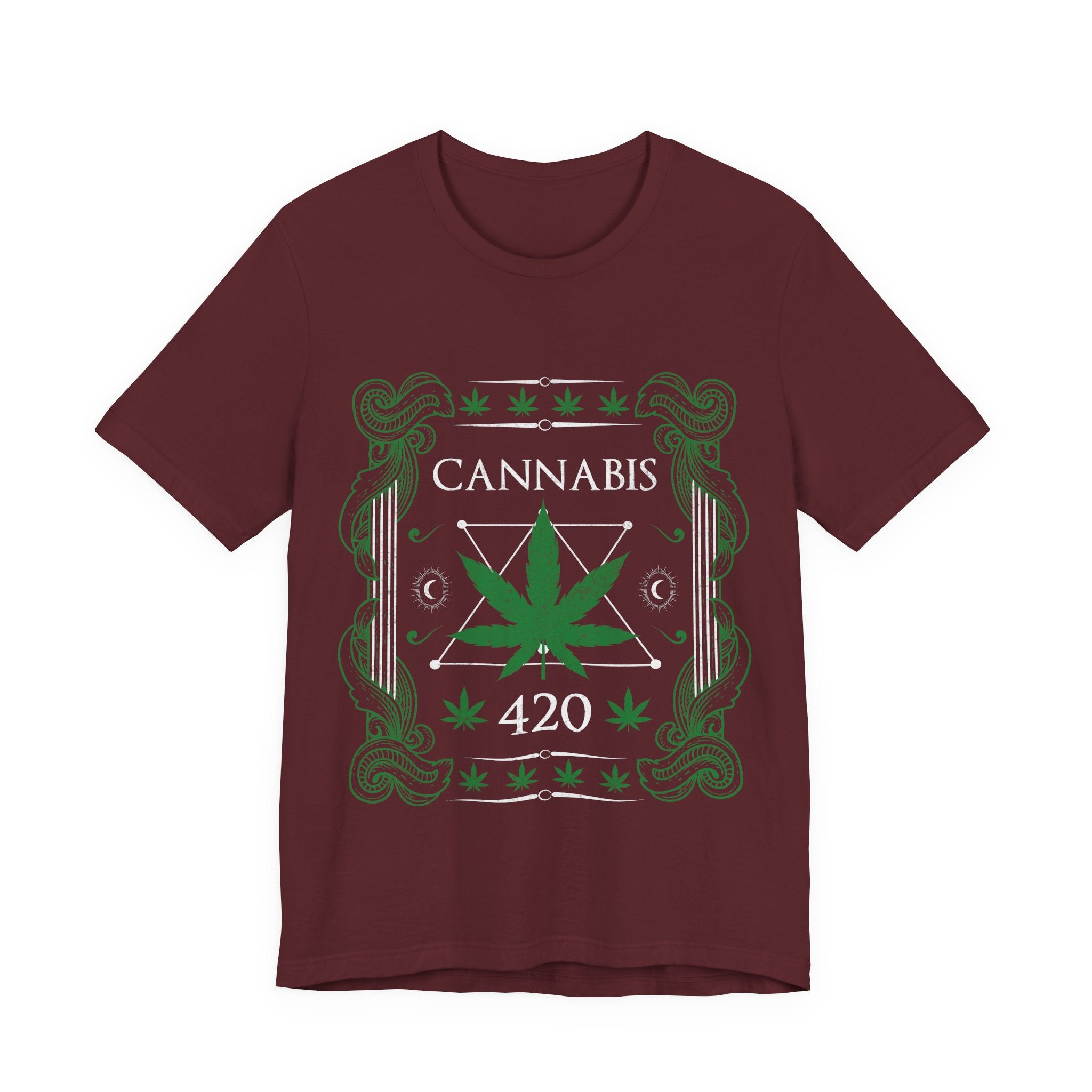 Cannabis 420 T-Shirt — Green Leaf Graphic Tee