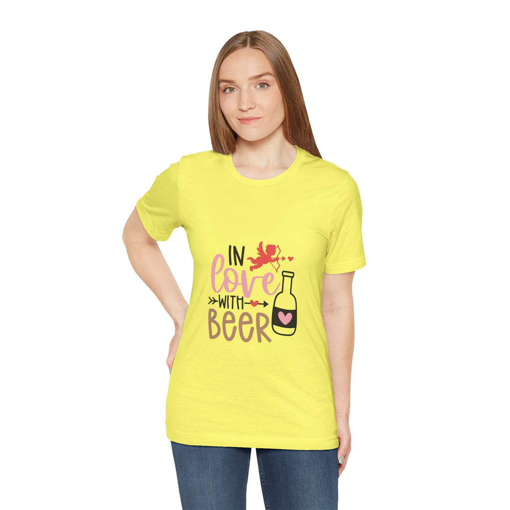In Love With Beer T-Shirt — Funny Valentine’s Day Beer Tee