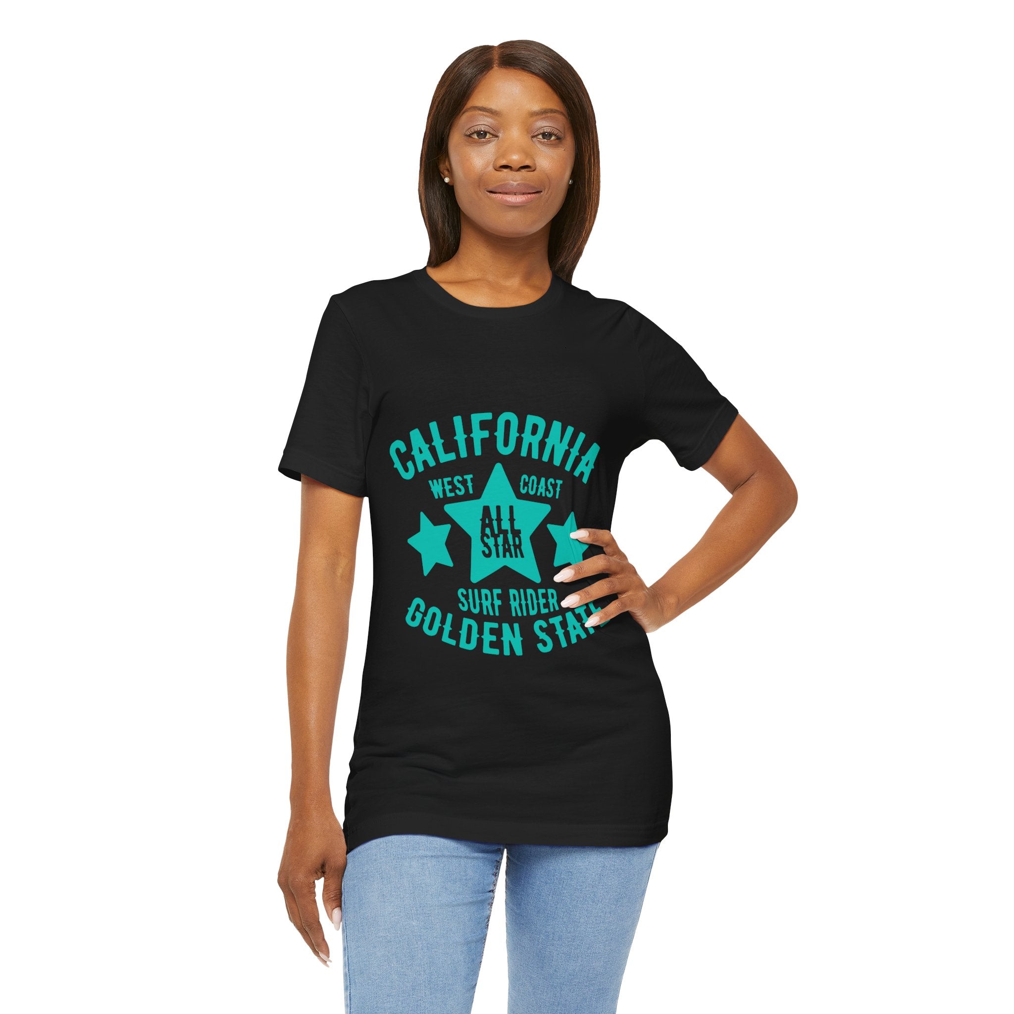 California Golden State Surf Rider Tee — West Coast All Star Graphic T-Shirt
