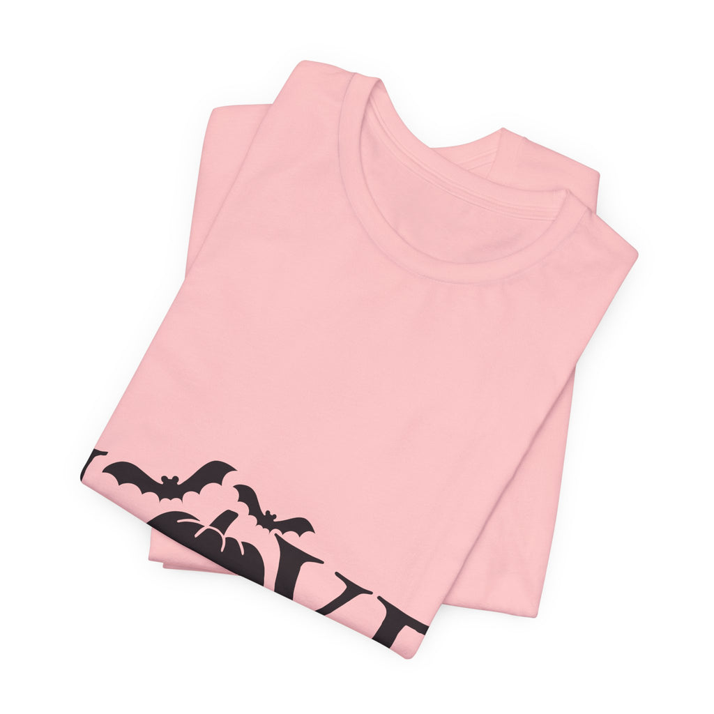Halloween Love T-Shirt - Jack-o'-Lantern & Bats Graphic Tee
