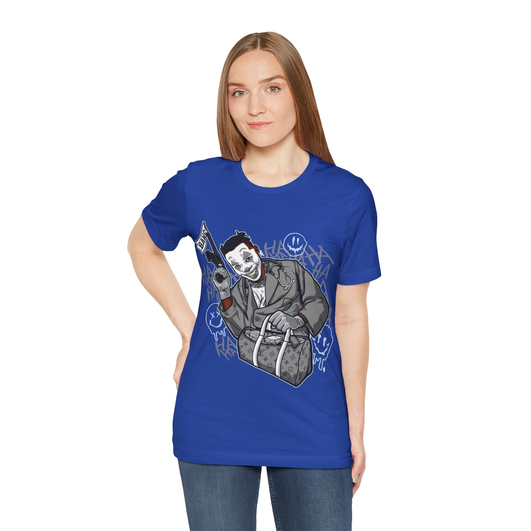 Joker Heist Tee — Grinning Criminal Graphic T-Shirt