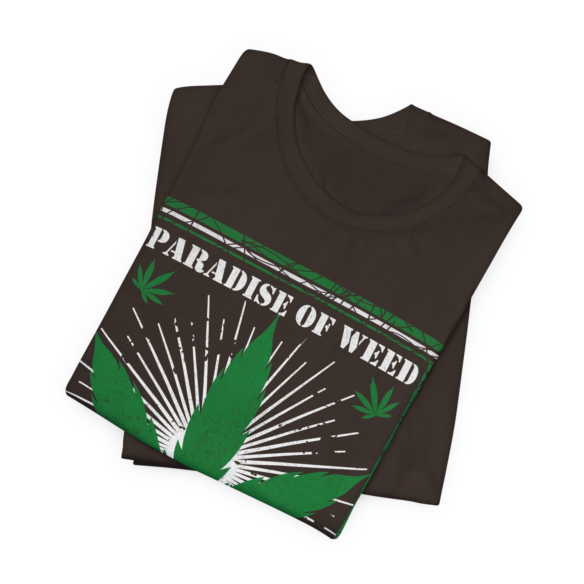 Amsterdam 'Paradise of Weed' T-Shirt – Vintage Cannabis Leaf Tee