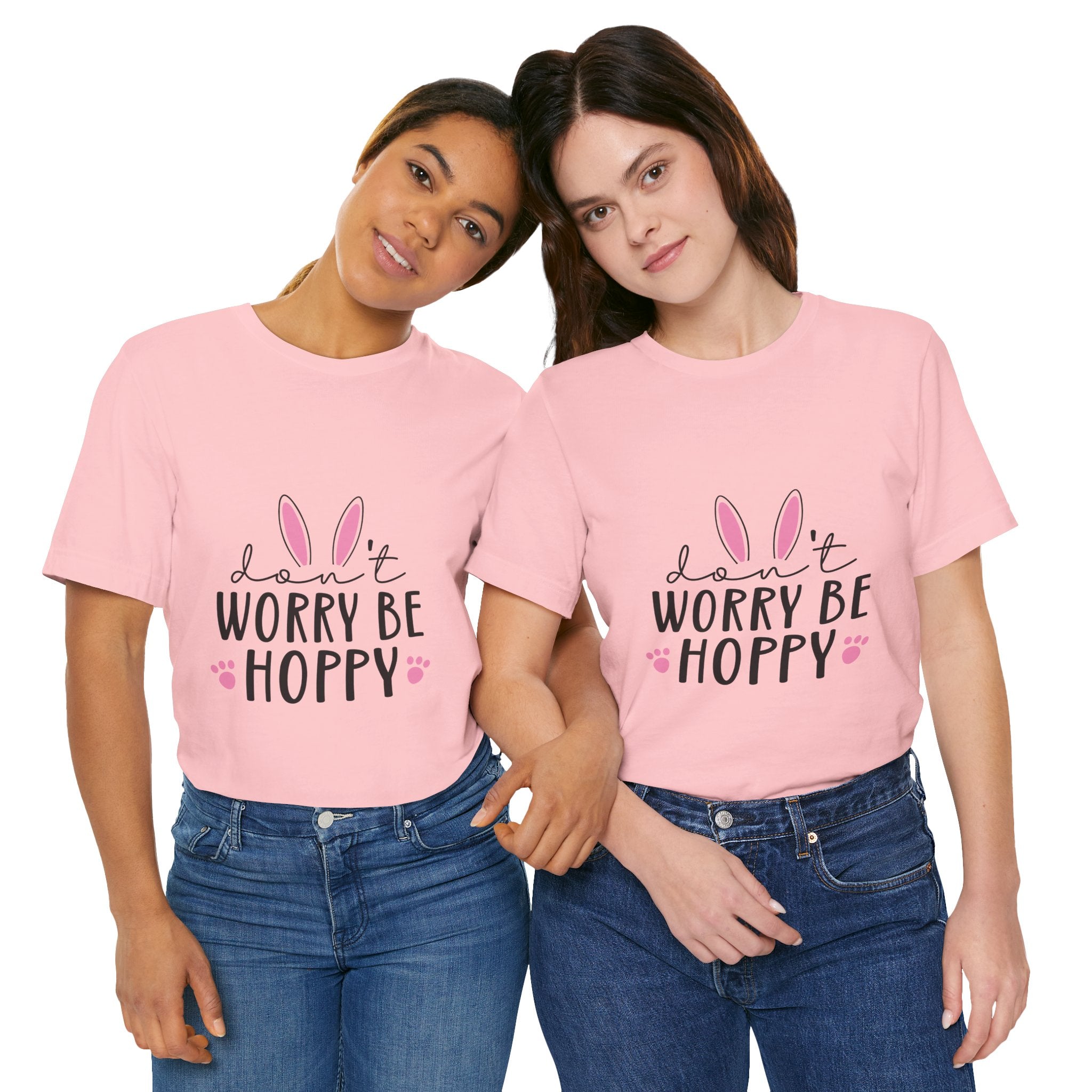 Don’t Worry Be Hoppy Bunny T-Shirt — Cute Easter Graphic Tee