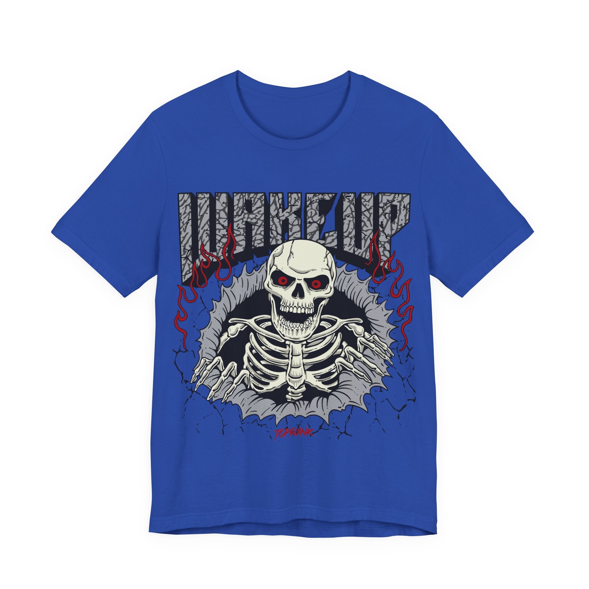 Wake Up Skeleton Tee — Skull Graphic Horror Rock T-Shirt