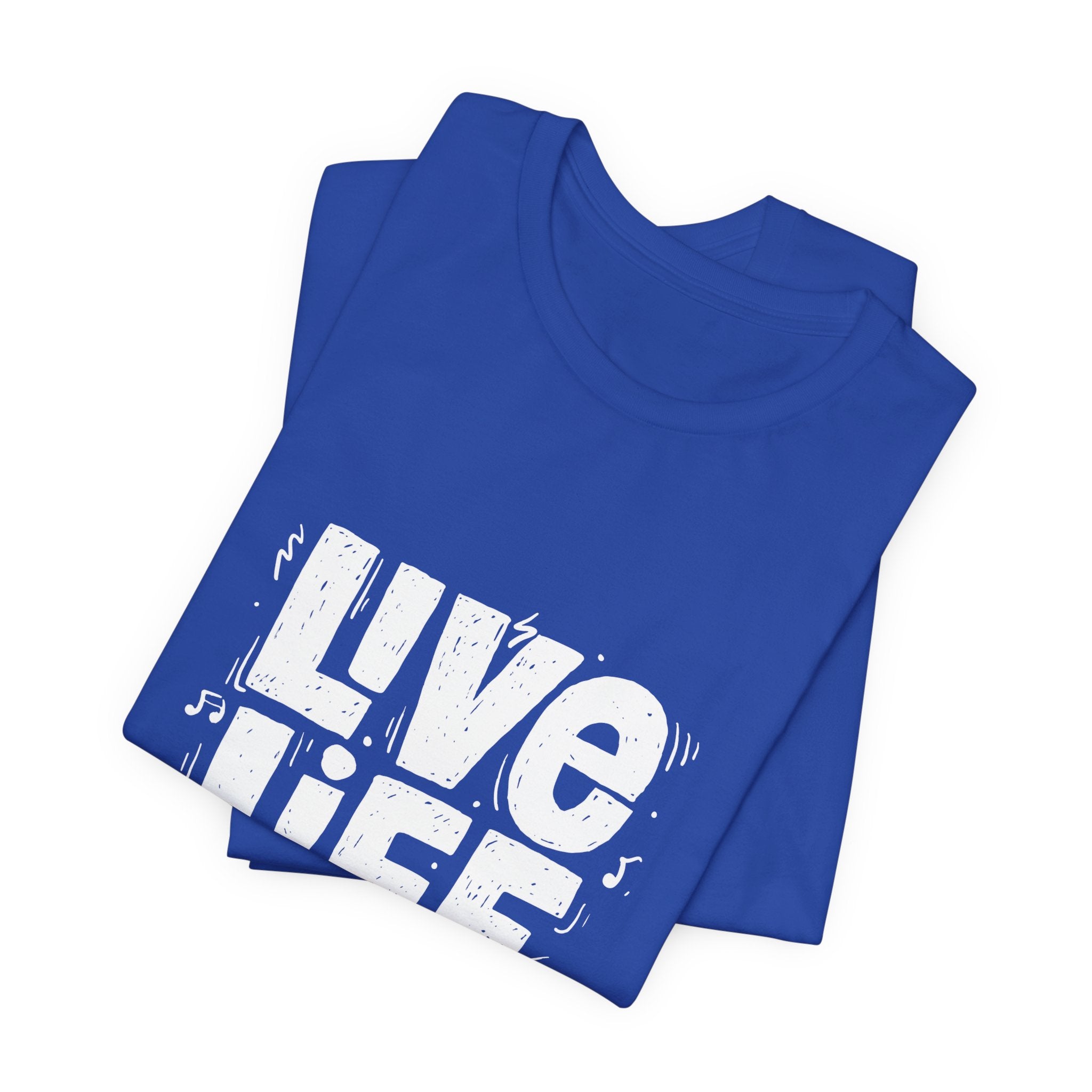 Live Life Loud Graphic Tee – Bold Inspirational Music Festival Shirt