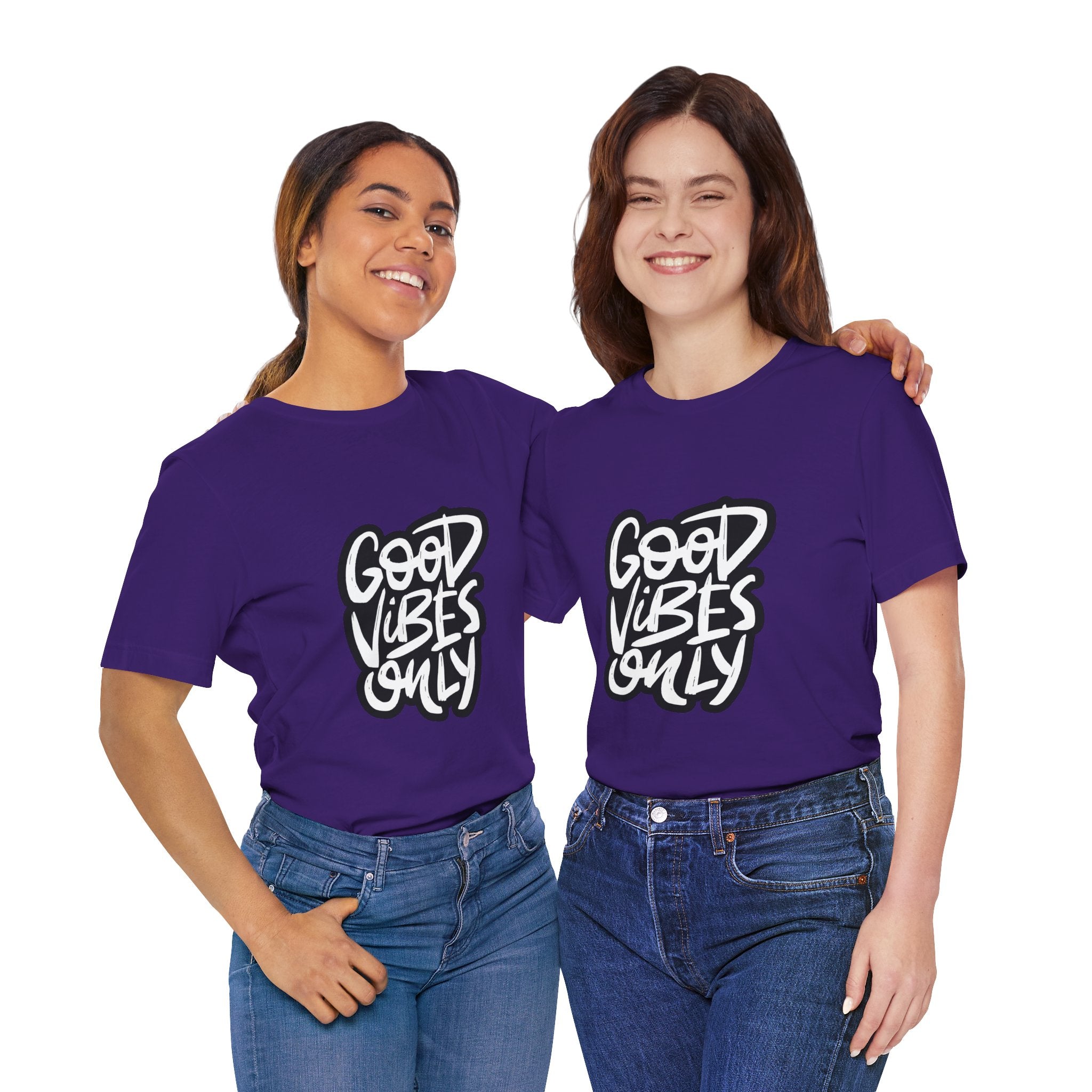 Good Vibes Only T-Shirt — Handlettered Positive Message Tee