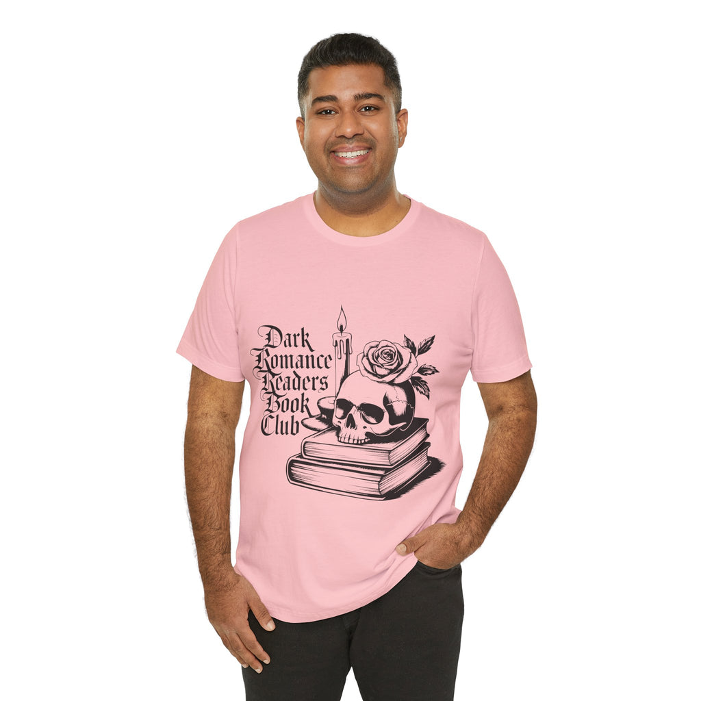Dark Romance Readers Book Club Tee — Gothic Skull & Rose Booklover Shirt