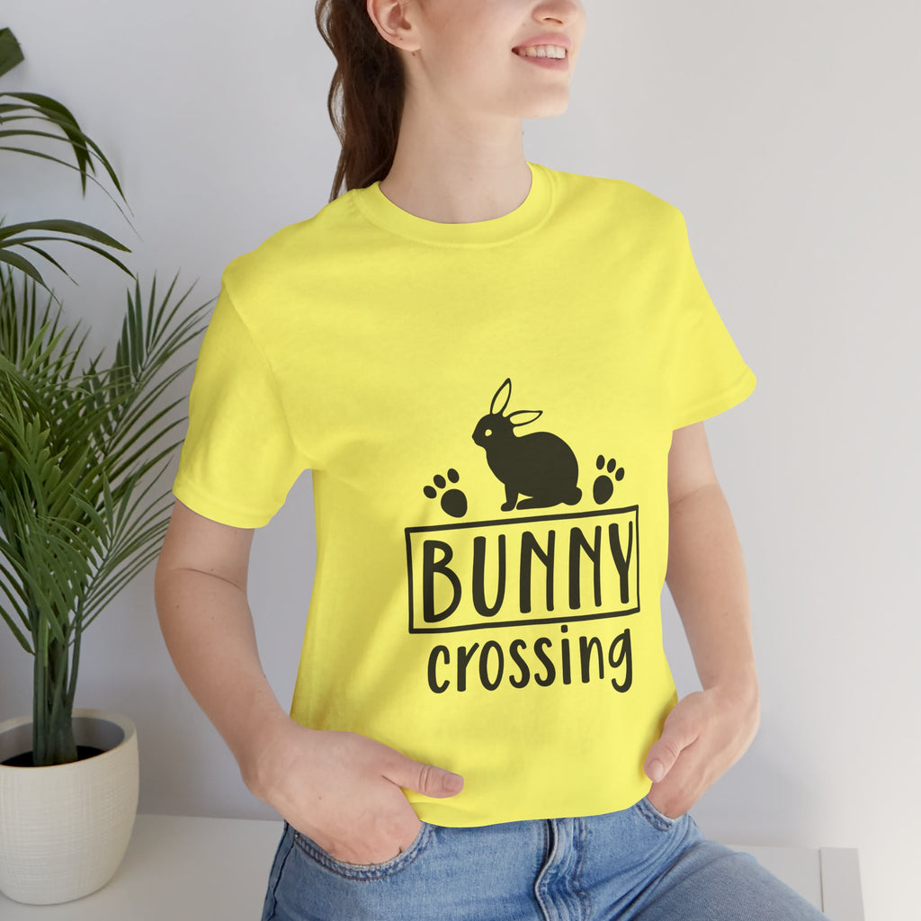 Bunny Crossing T‑Shirt — Cute Rabbit Graphic Tee for Easter & Animal Lovers