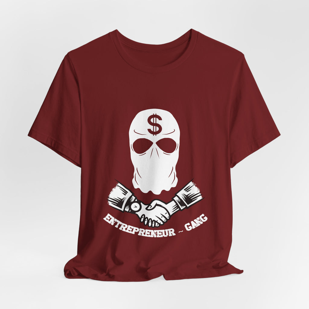 Entrepreneur Gang T-Shirt — Skull Mask Money Logo Tee