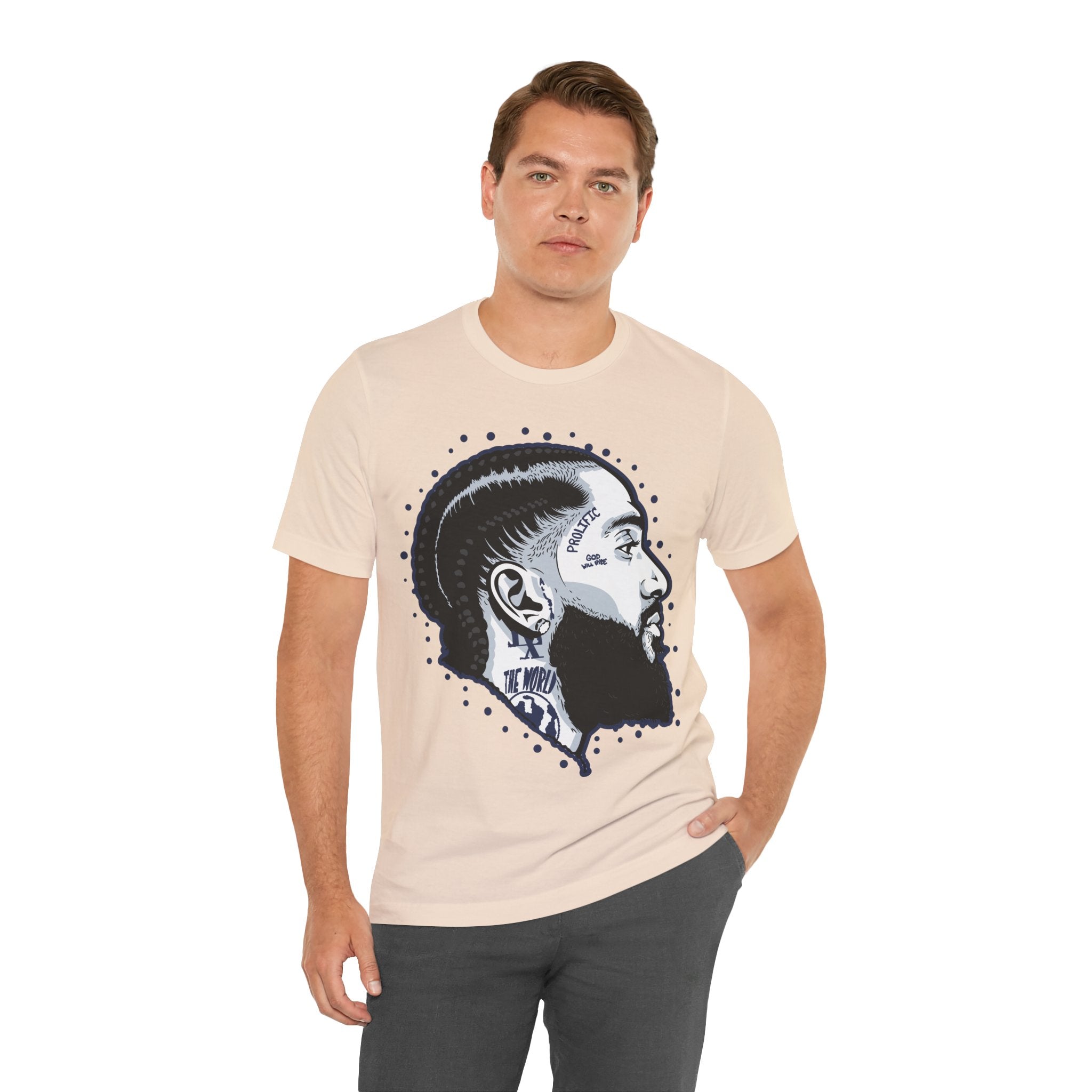 Graphic Tee — Black Profile Portrait Illustration T-Shirt