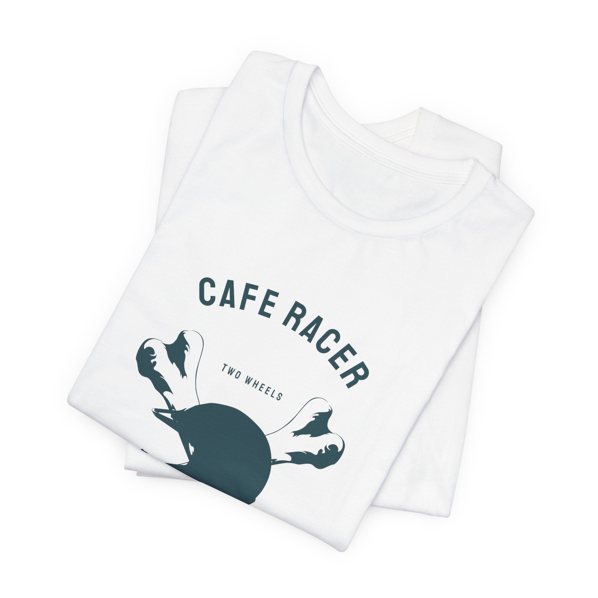 Cafe Racer Helmet Tee — "Never Stop Riding" Motorcycle T‑Shirt