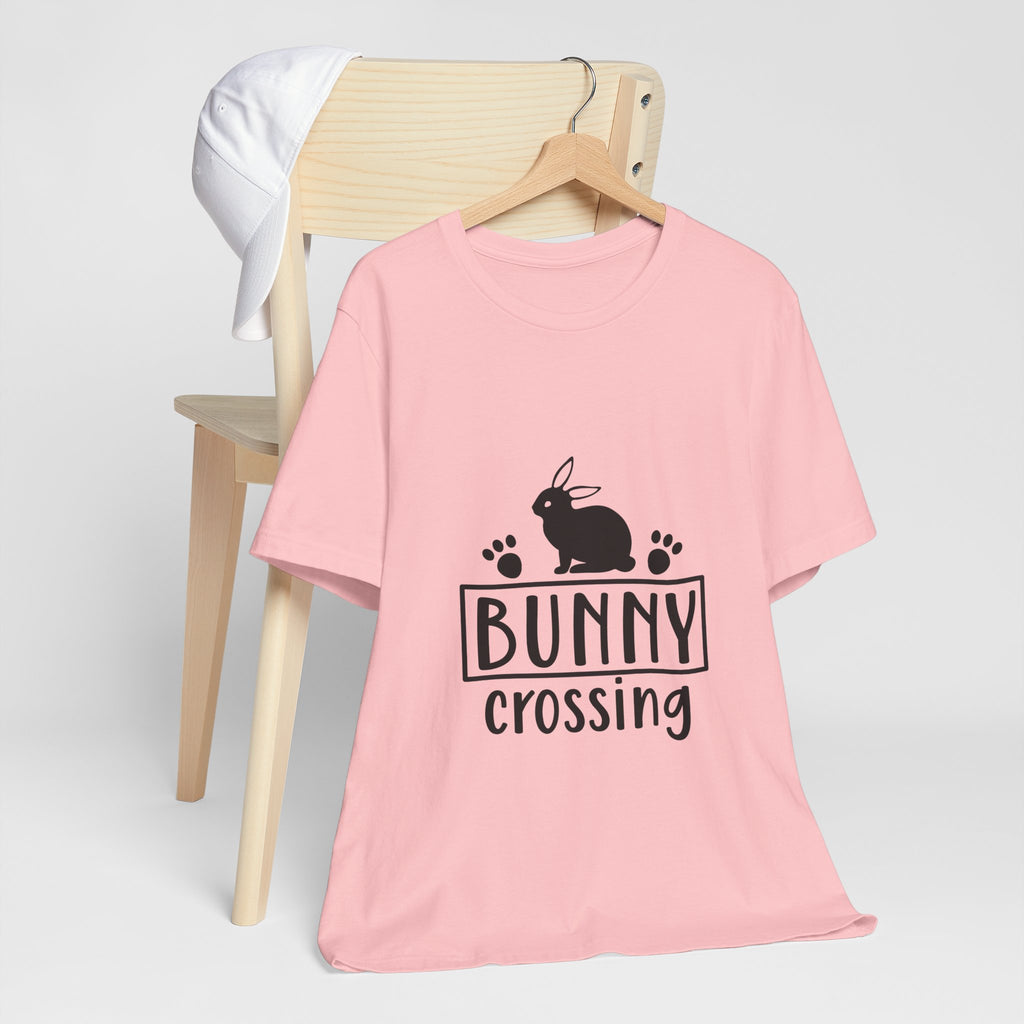Bunny Crossing T‑Shirt — Cute Rabbit Graphic Tee for Easter & Animal Lovers