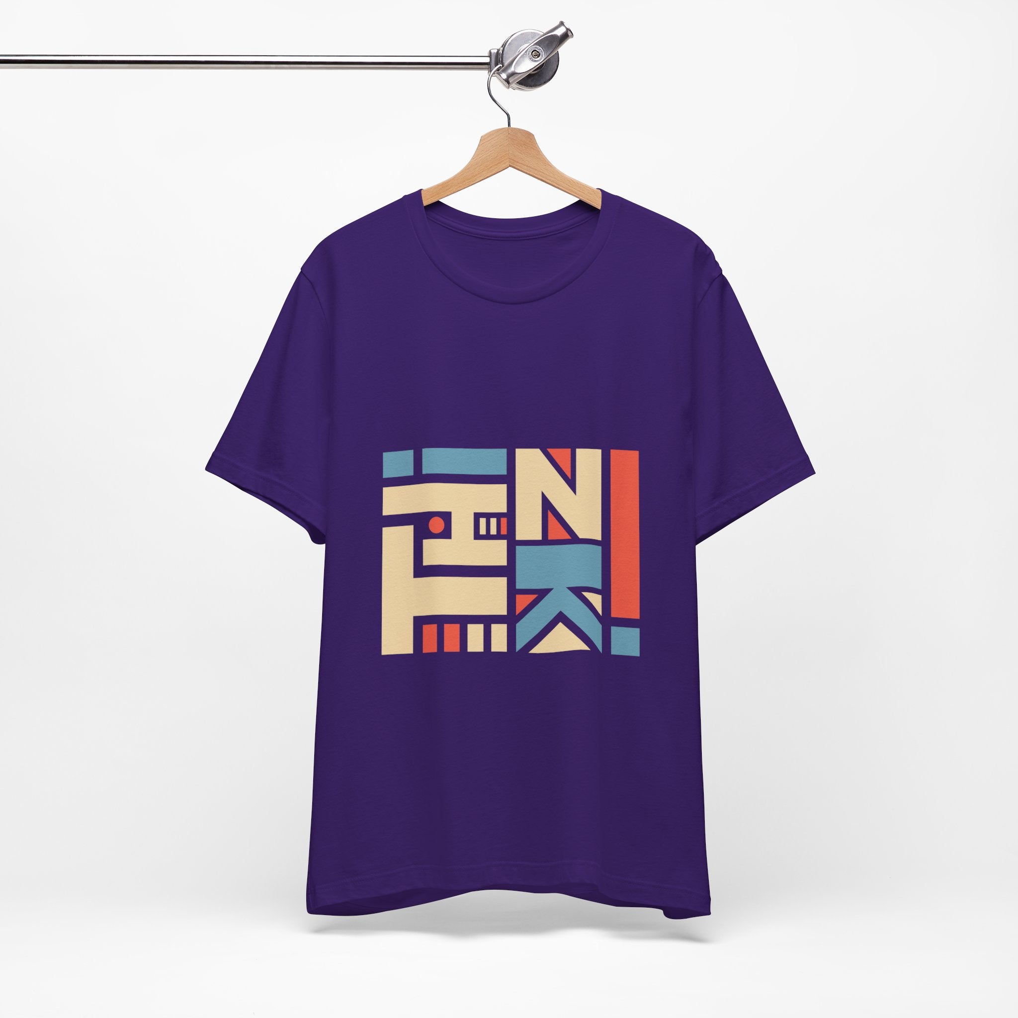 Geometric Retro Block Tee