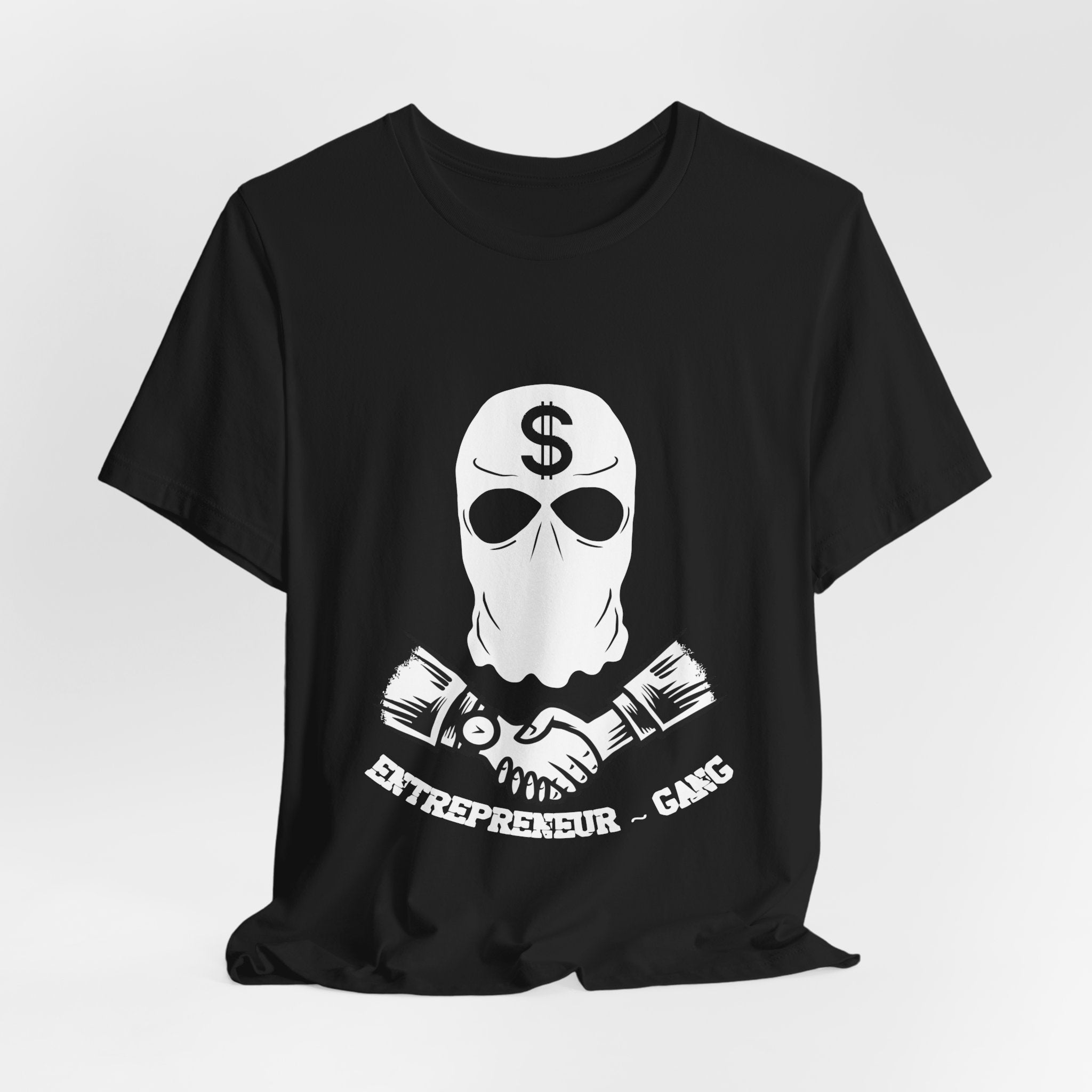 Entrepreneur Gang T-Shirt — Skull Mask Money Logo Tee